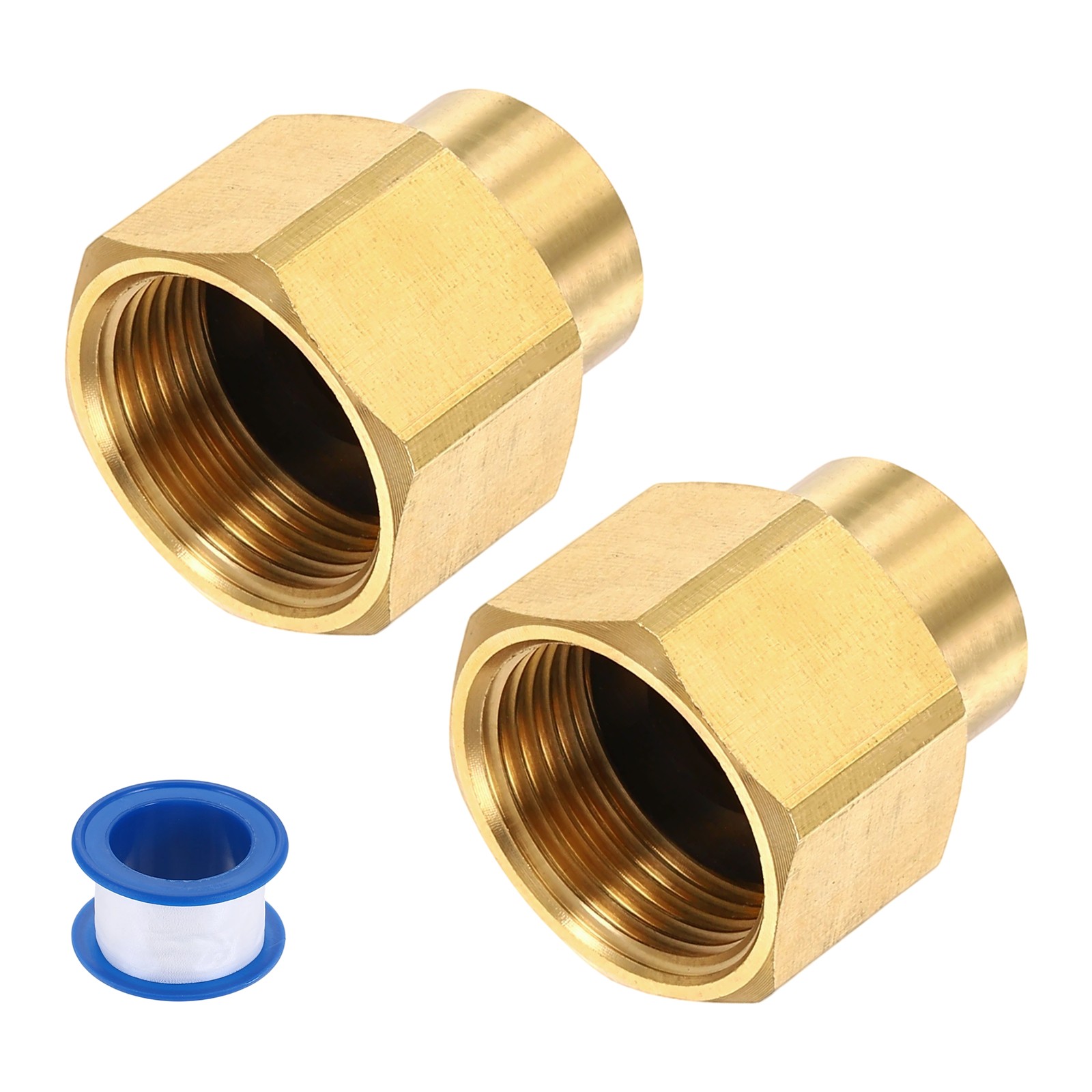 2x M14 Female to M22 Female Pressure Washer Adapter QUICK CONNECT Fitting w Tape