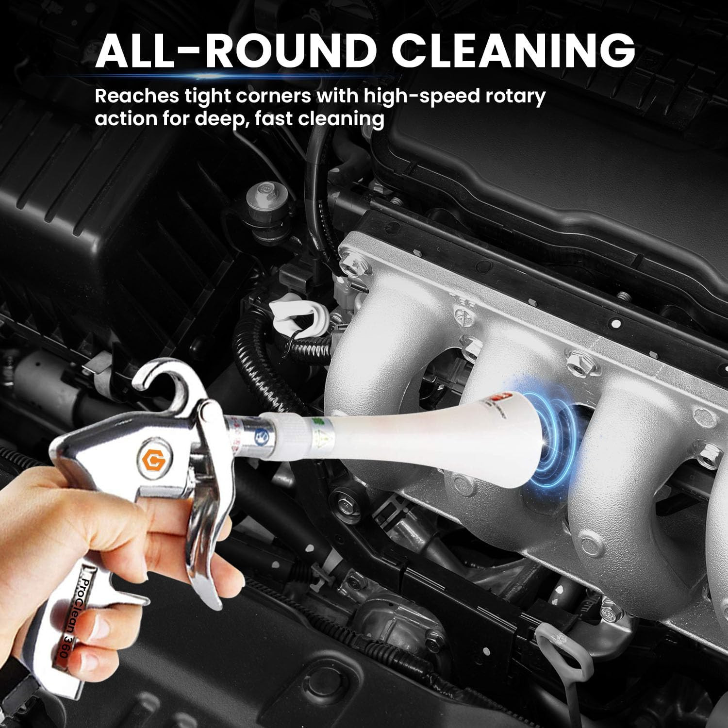 Proclean 360 Tornado Car Cleaning Gun – High Pressure Air Blow & Detailing Tool