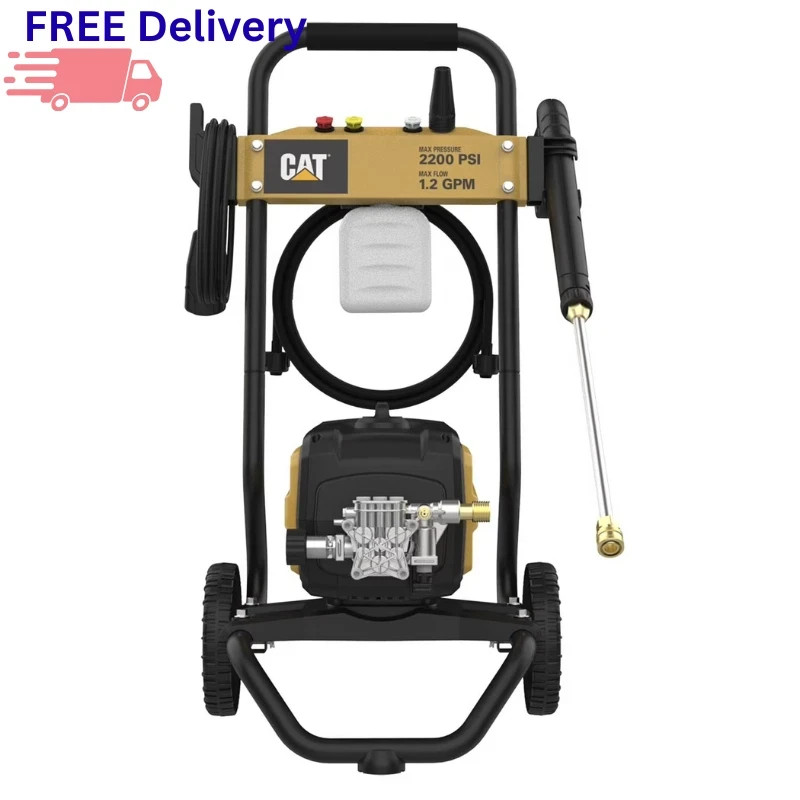 CAT 2200 PSI Electric Pressure Washer 1.2 GPM 13-Amp Motor Turbo Nozzle Foam Gun
