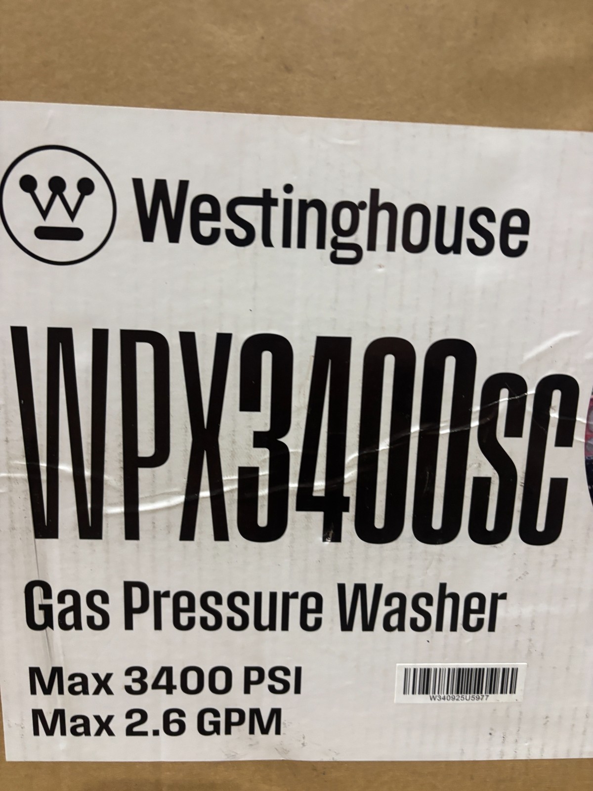 Westinghouse WPX3400SC 5 Nozzles PWSC SurfaceCleaner Combo Kit 3400-PSI 2.6-GPM