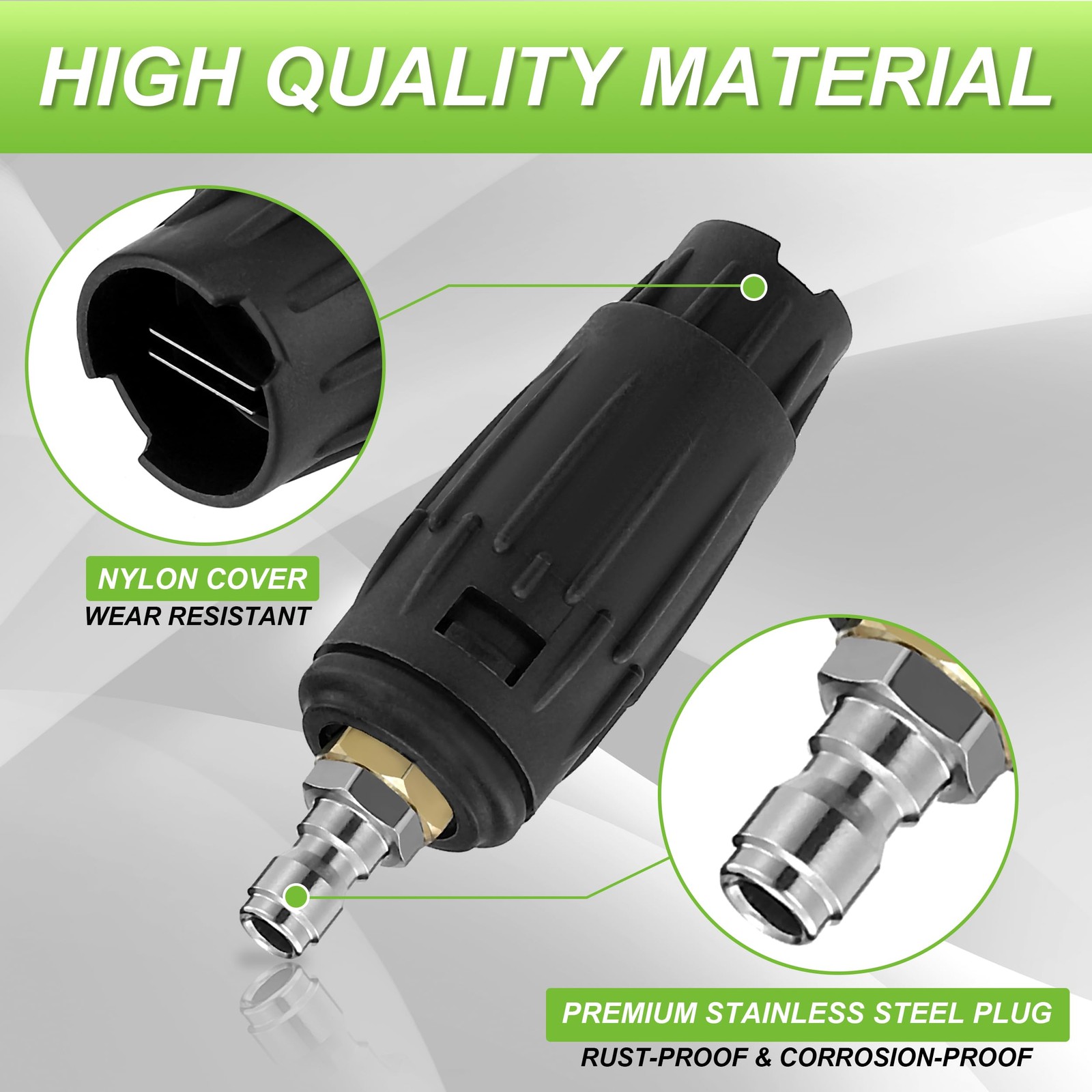 Pressure Washer Tips Adjustable Pressure Washer Nozzle with 5 Spray Nozzle Ti…