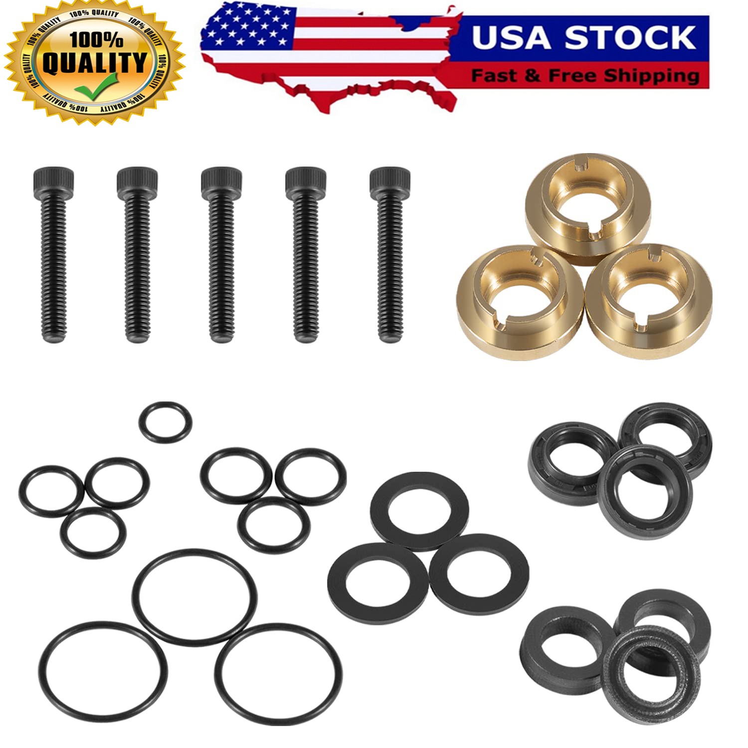 190595GS Pressure Washer Seal Kit for Briggs & Stratton Pumps 190711GS 193807GS