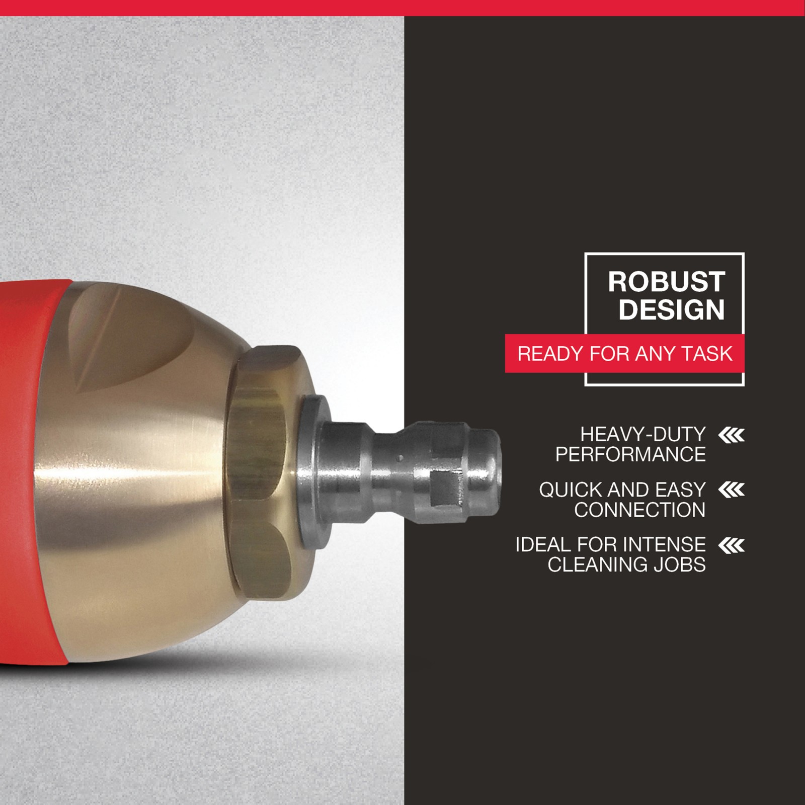 NorthStar Rotating Pressure Washer Turbo Nozzle, 4.0 Orifice, 3000-5100 PSI,