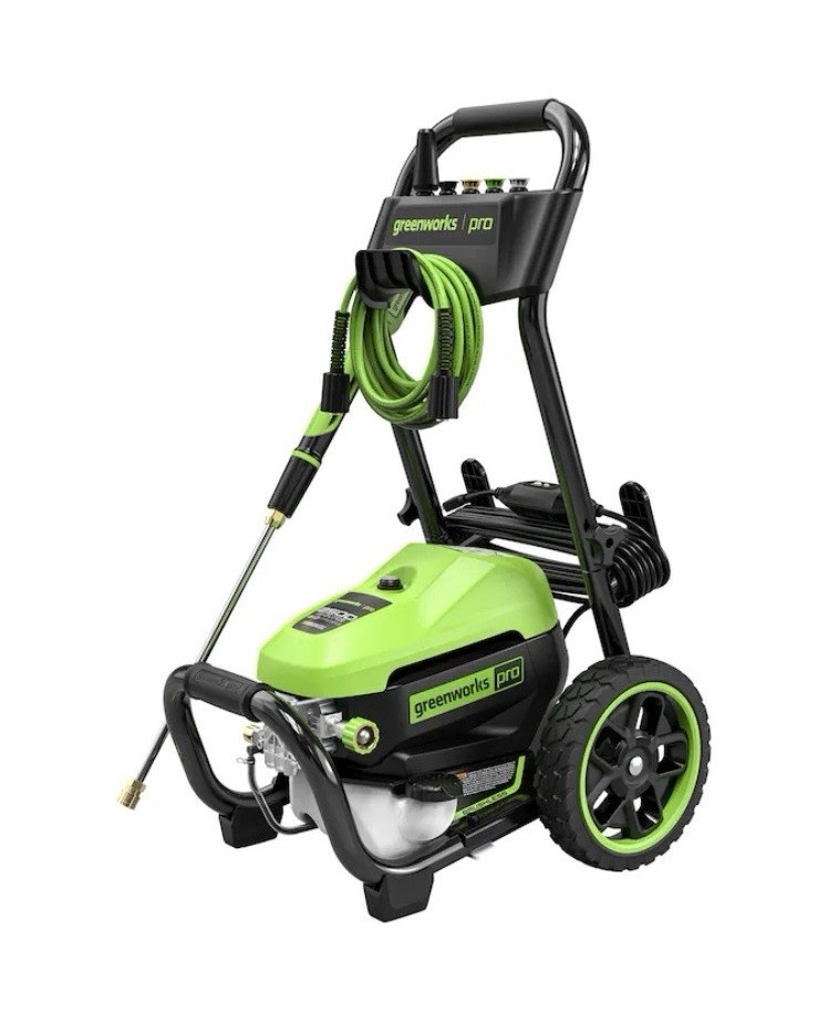 Greenworks Pro 2500 PSI TruBrushless Corded Electric Pressure Washer, Soap Tank