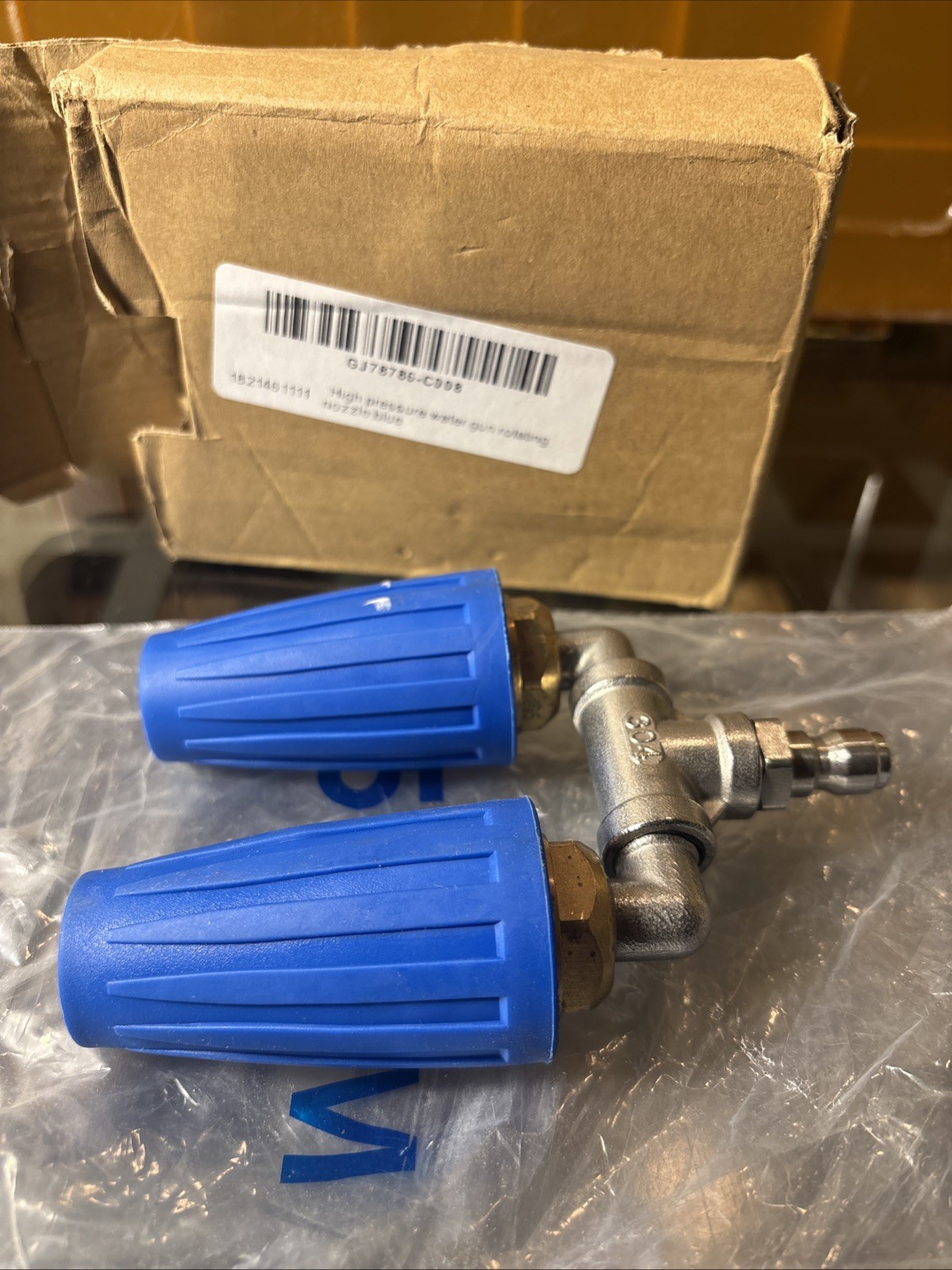Rotating Pressure Washer Dual Turbo Nozzle Spray Tip 1/4″