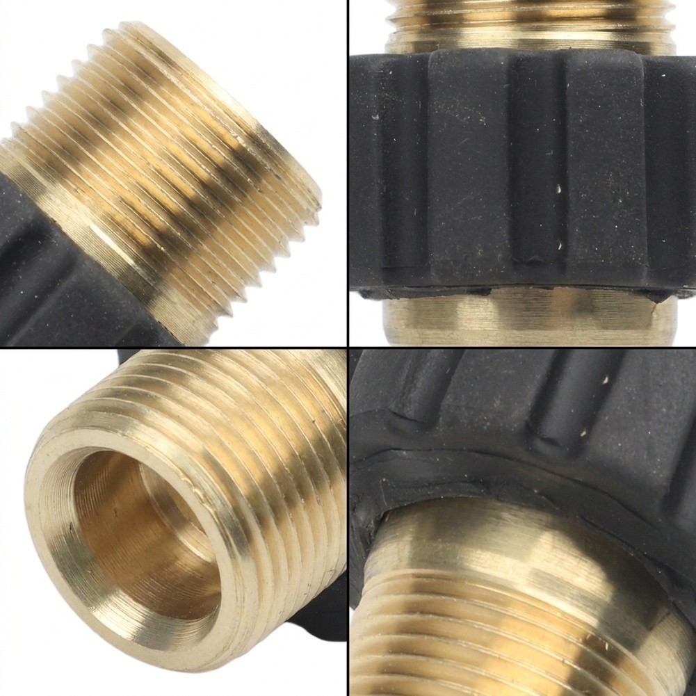 Double Nipple M22x1.5 Male Hose Connector Coupling For High Pressure Cleaner ~