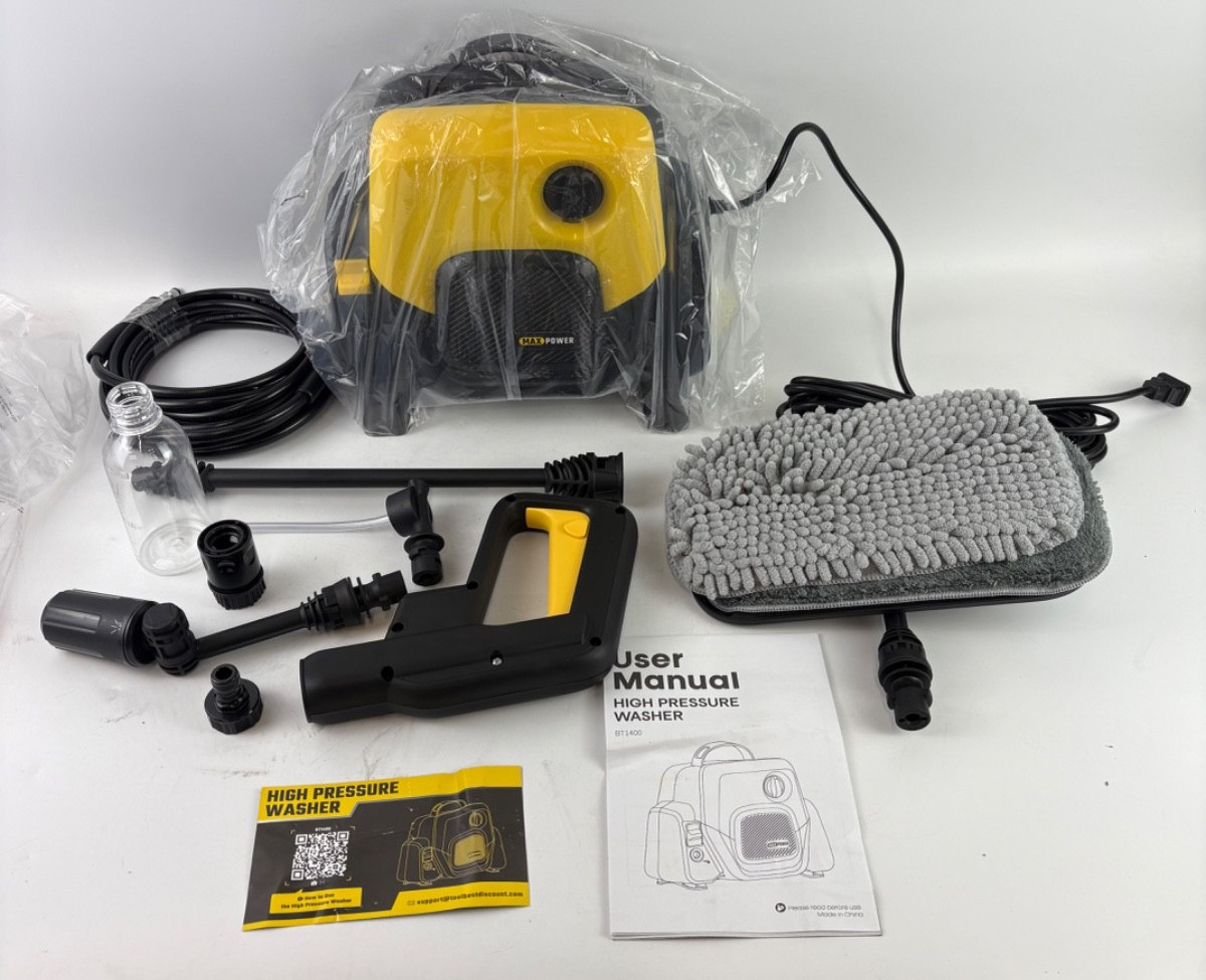 Electric Pressure Washer Portable Washer with 360* Rotating 5-in-1
