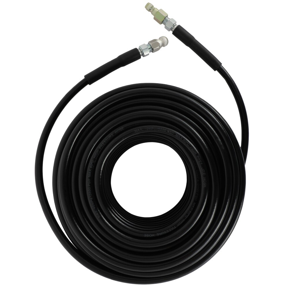 Sewer Jetter Nozzles Kit For Pressure Washer 100FT 1/4″M-NPT Drain Cleaning Hose
