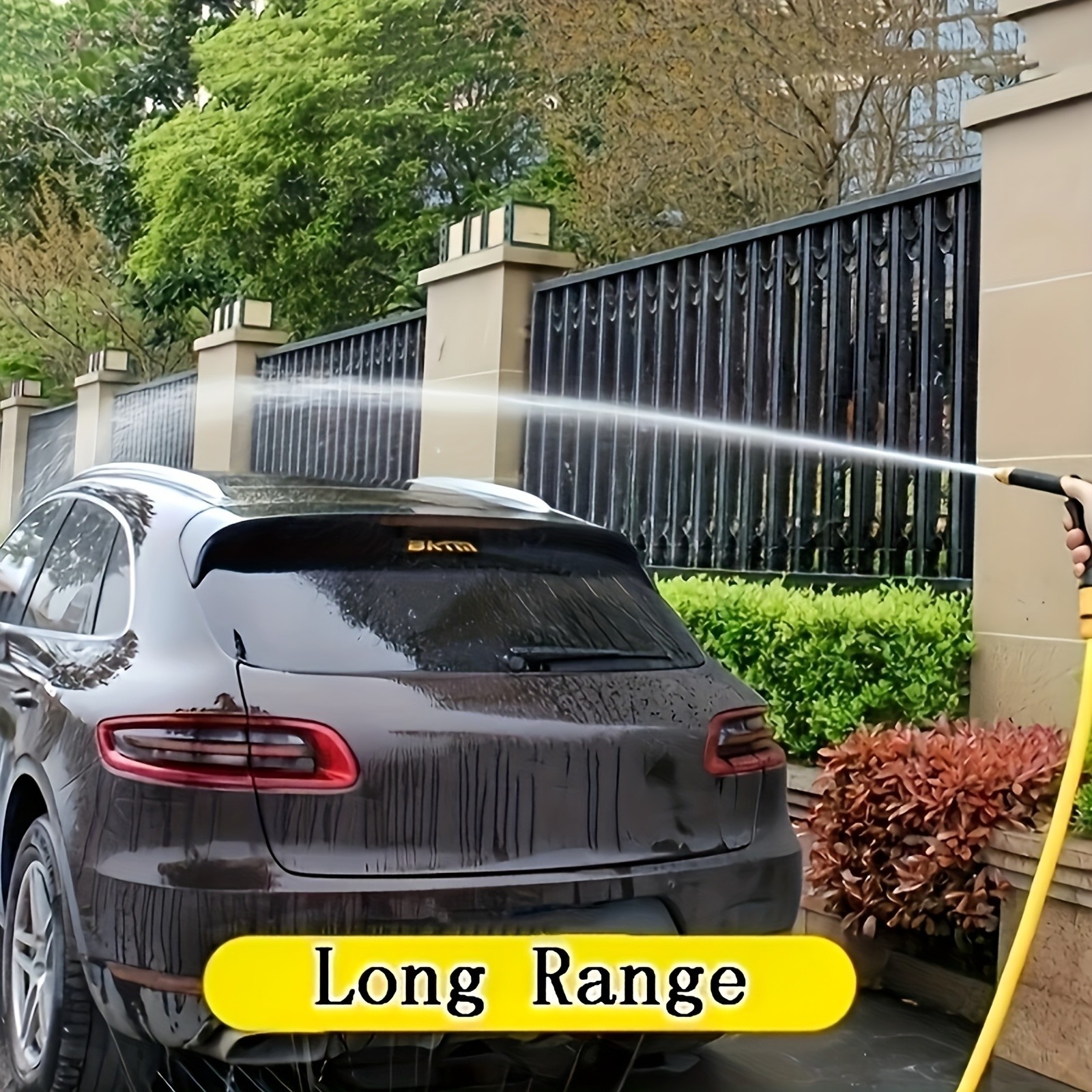 High Pressure Water Gun – 360° Rotating Nozzle, American Thread for Car & Patio