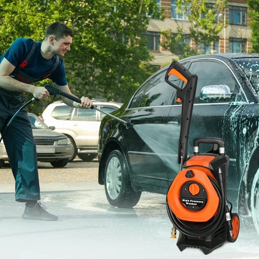 1400W High Pressure Washer 3380PSI Electric Power Cleaner Car Wash 4 Nozzle Pump