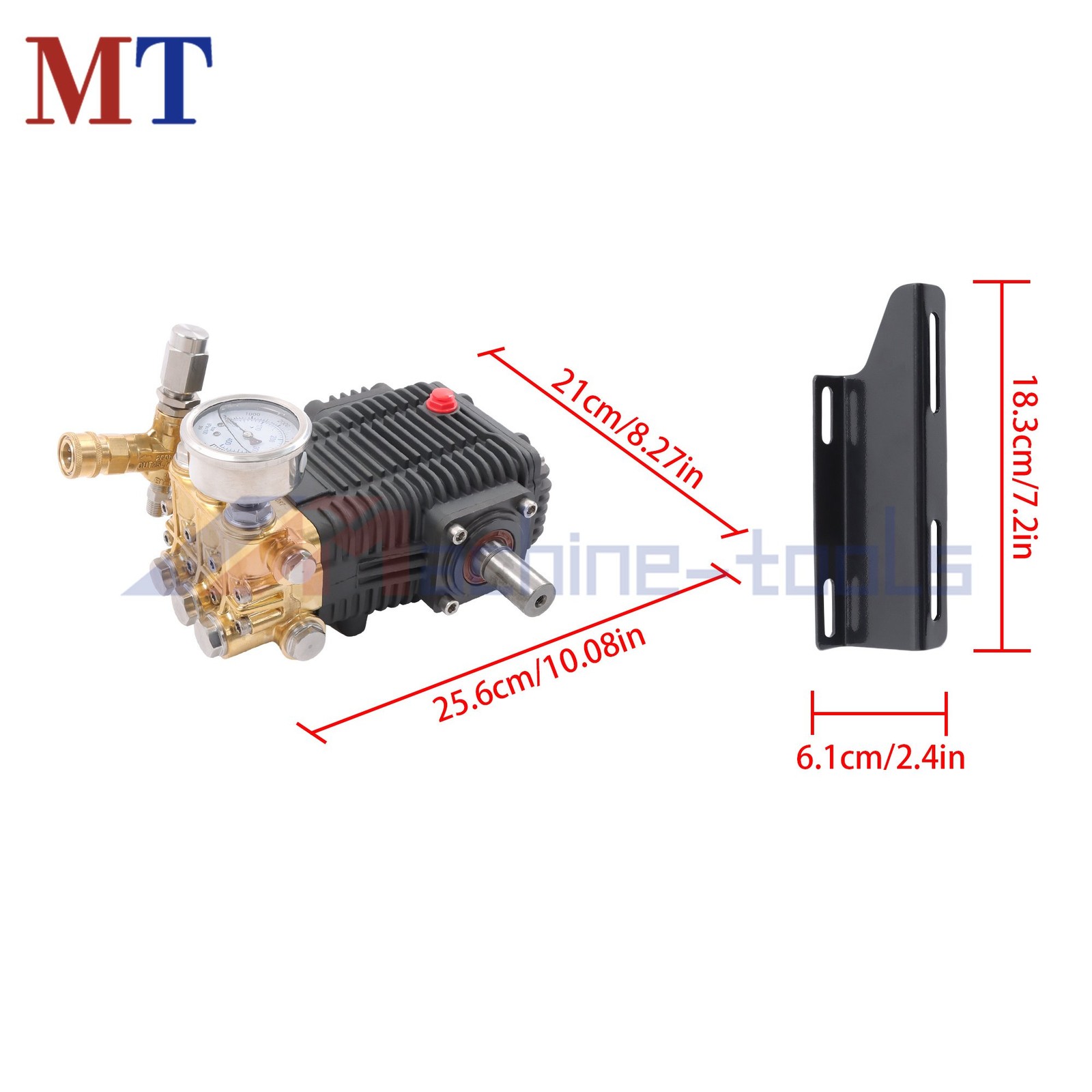 3500PSI Maximum Volume 5.6GPM 4.5 HP General Pressure Washer Pump Right Shaft