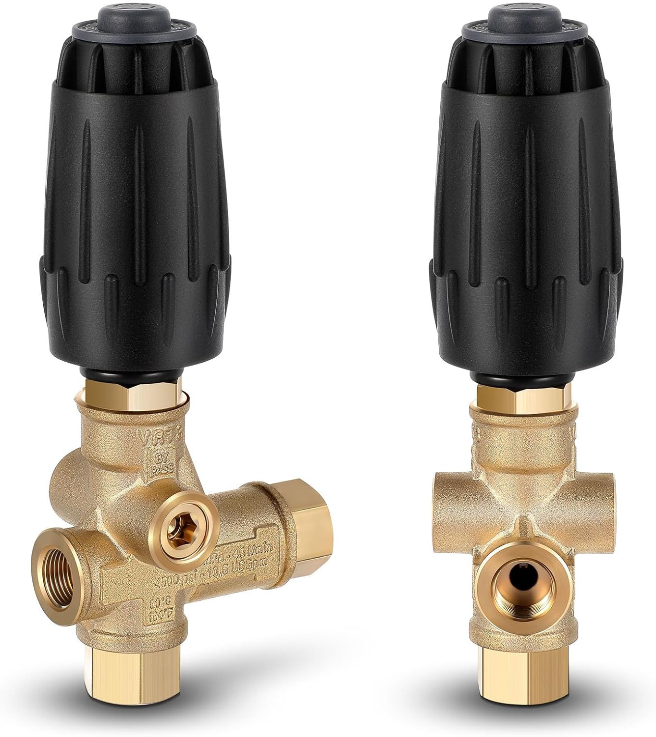 2 Pack Vrt3-310 Pressure Washer Unloader Valve, 4500 PSI, 10.5 GPM