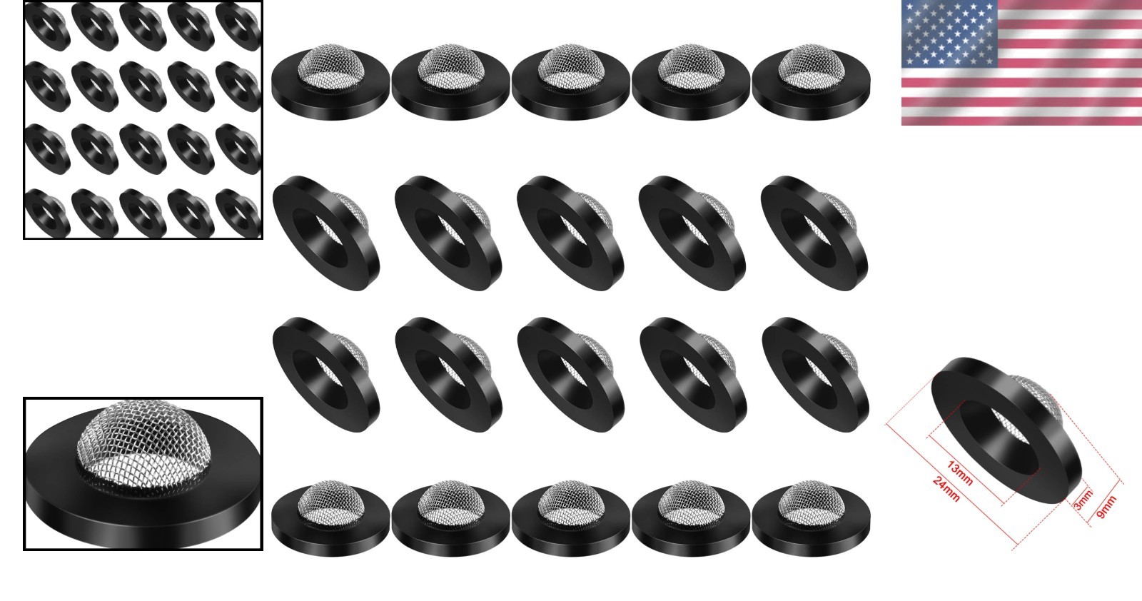 Durable 20 Pcs Hose Washers – Perfect for 5/8″ Machines & 3/4″ Garden Hoses