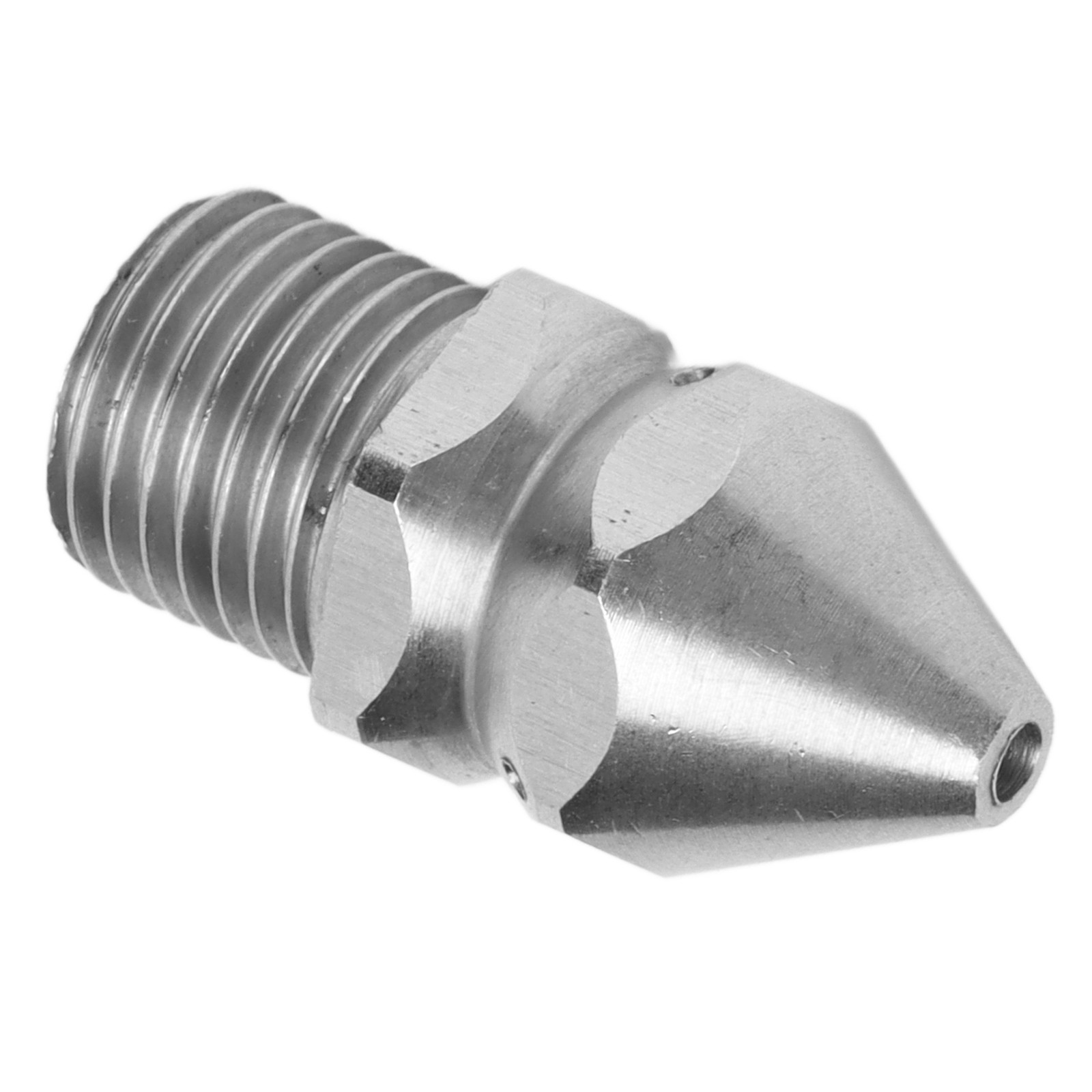 Pipe Cleaning Nozzle G1/4in Male Thread Sewer Nozzle Drain Sewer Wash Jet 4Hole