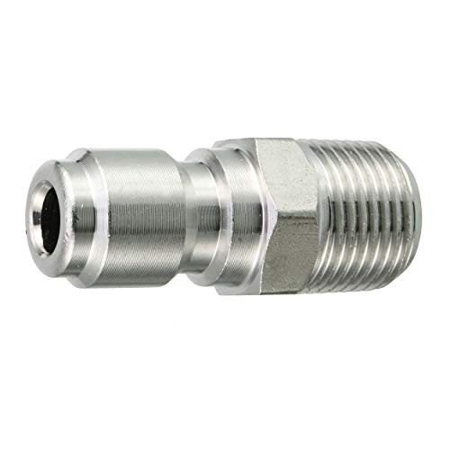 High Pressure Ball Valve Kit for Power Washer Hose, 3/8” A: Silver Ball Valve