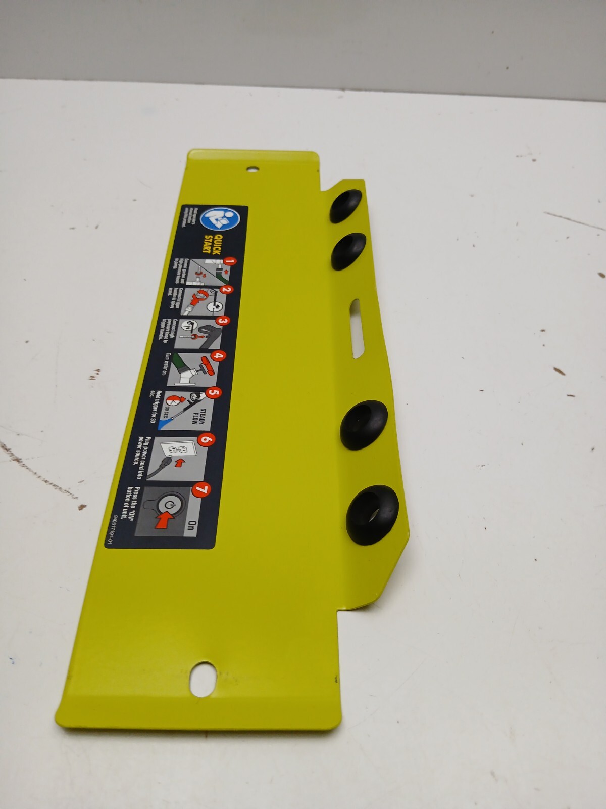 Ryobi OEM Parts. Face Panel Assembly RY142711VNM 2700-psi Corded Pressure Washer