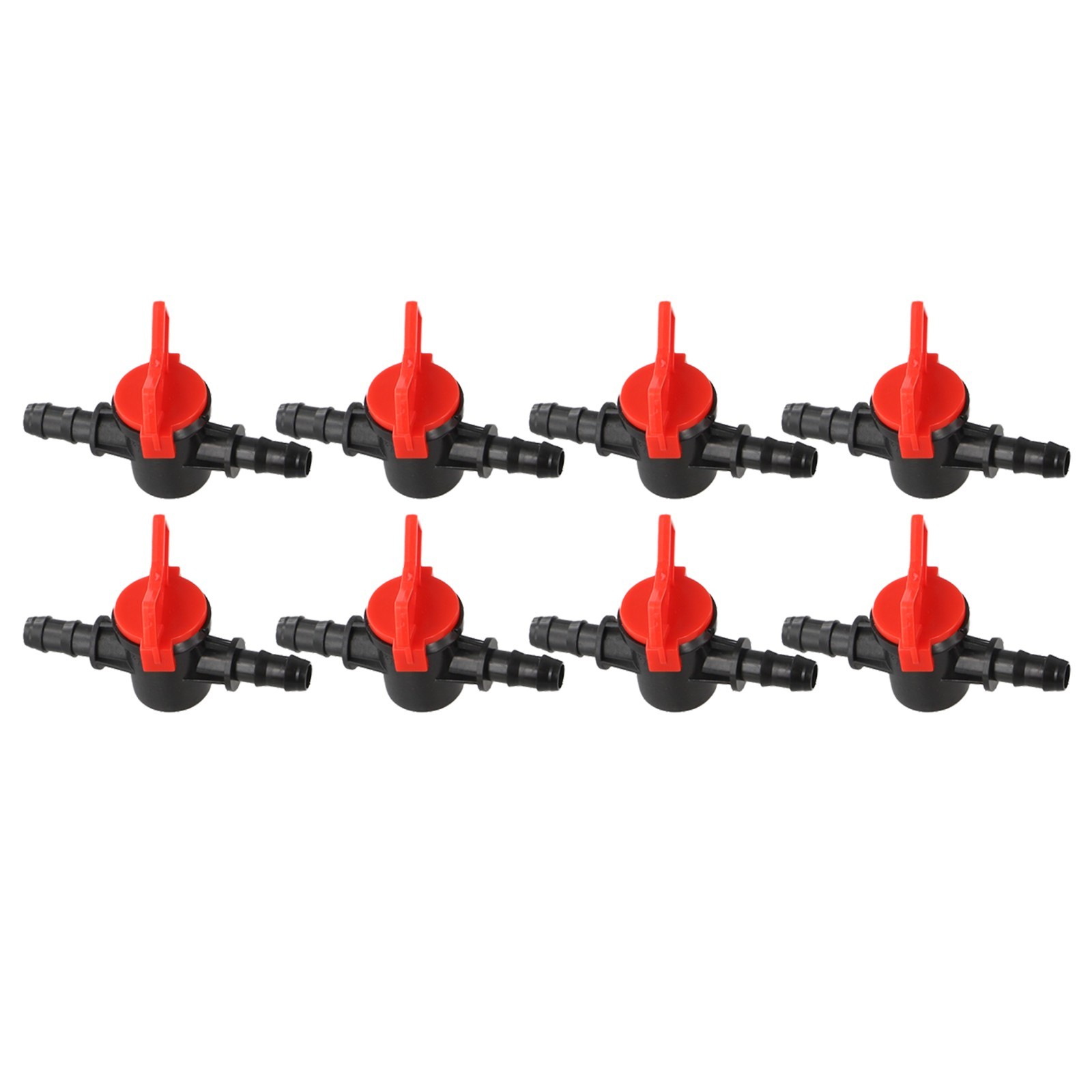 Set of 8 Garden Hose Water Valves for Effective Irrigation 8mm ID and 11mm OD