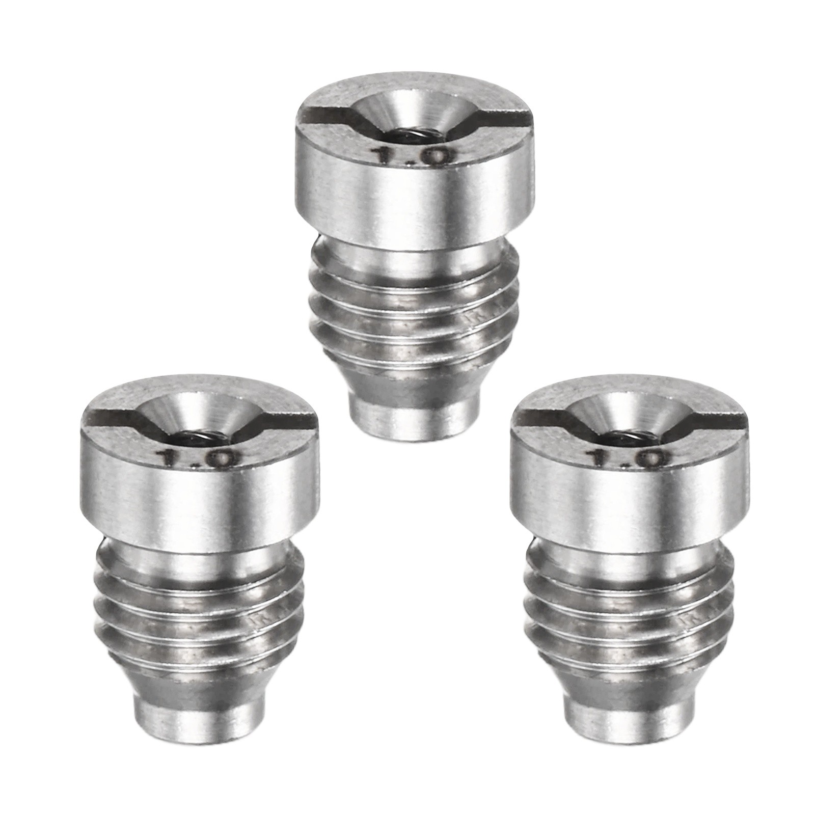 3-Pack 1.0 mm Stainless Steel Foam Cannon Orifice Nozzle Tips for Car Wash