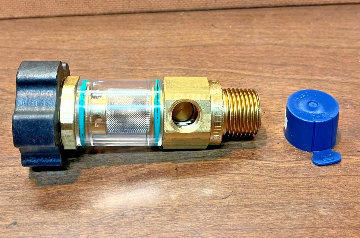 Pressure Washer Inlet Filter 3/4″ Garden Hose 1/2″ NPT Screen 1/4″ Bypass Brass