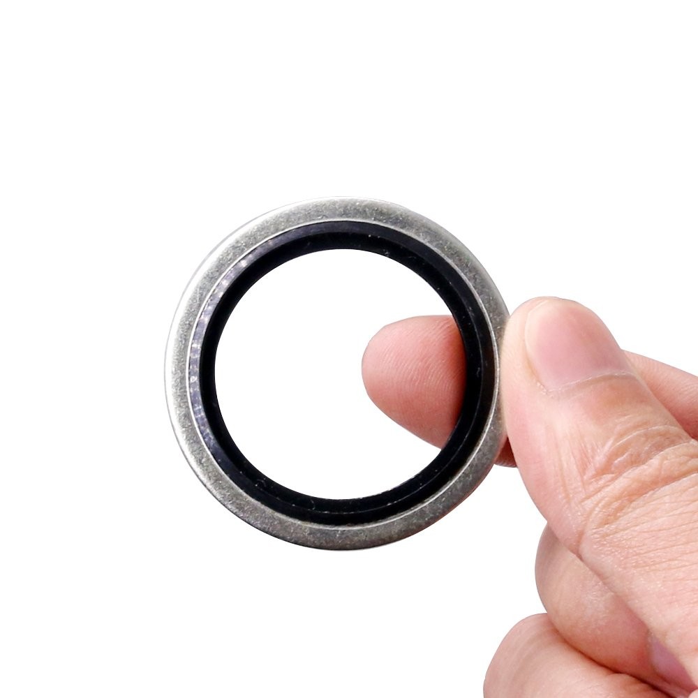 150-Pcs [7-Size] Automotive Self-Centered Bonded Seal Oil Washers Gasket Asso