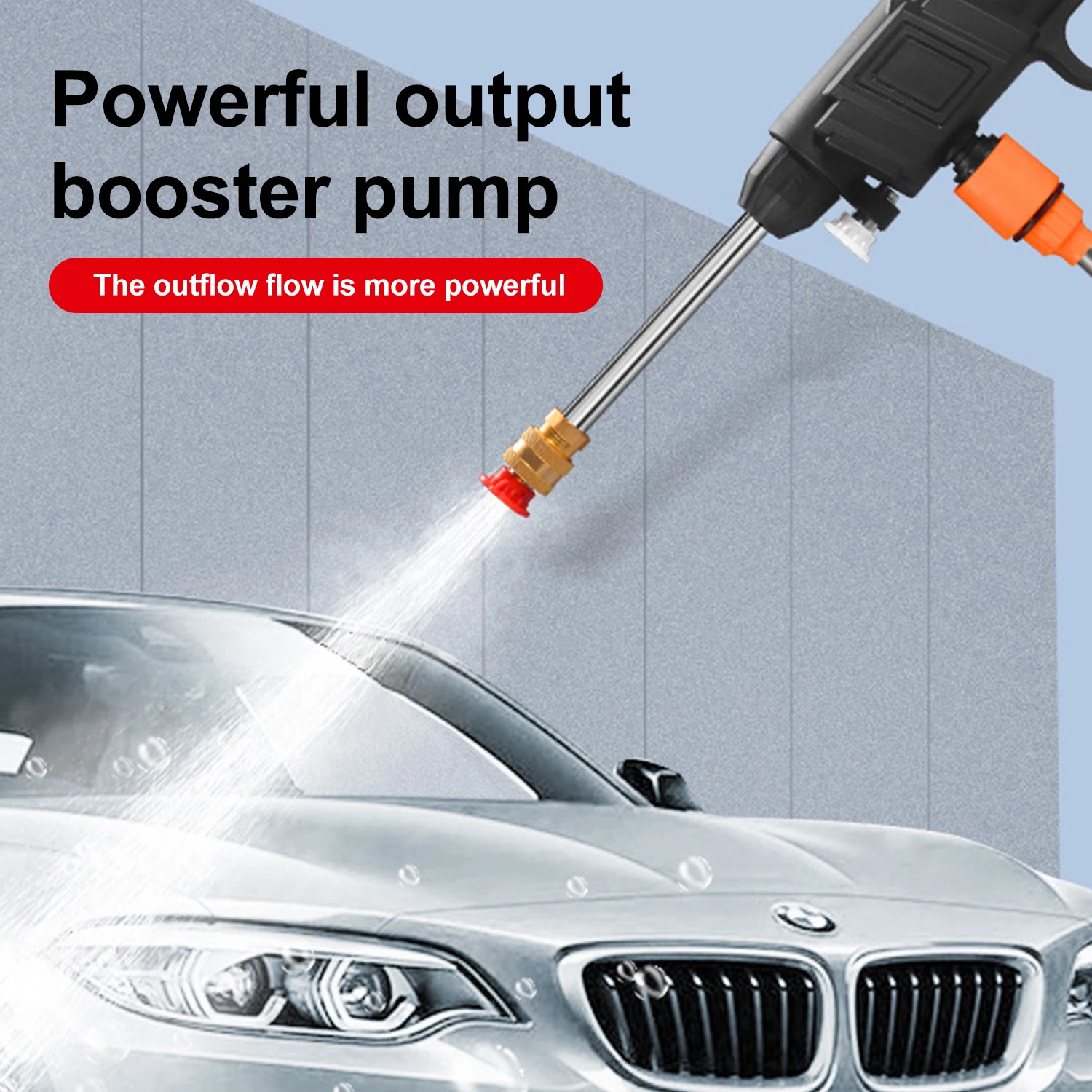 50 bar 1500W High Pressure Cordless Pressure Washer with Spray Gun