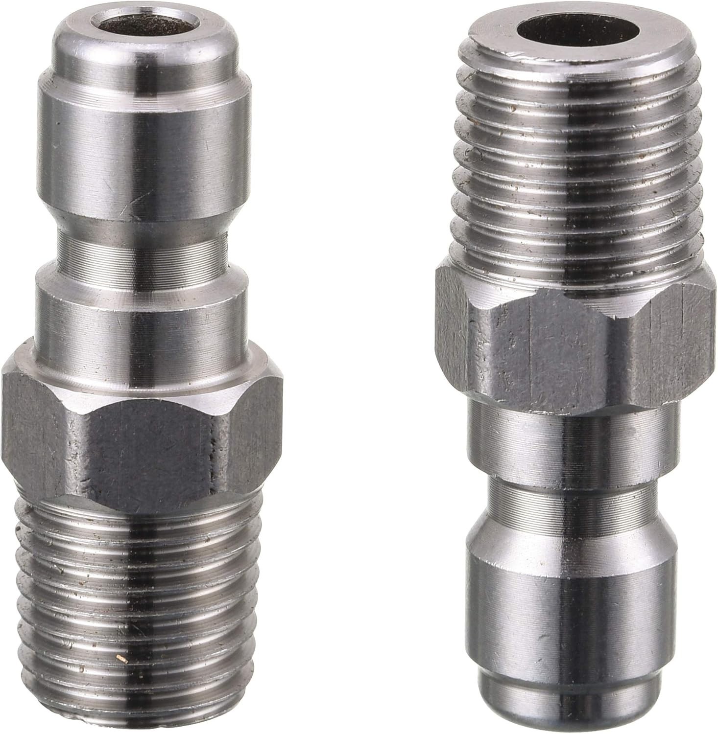 Reliable Pressure Washer Connection, 5000 PSI 1/4 Inch Male NPT Fitting, 2-Pack