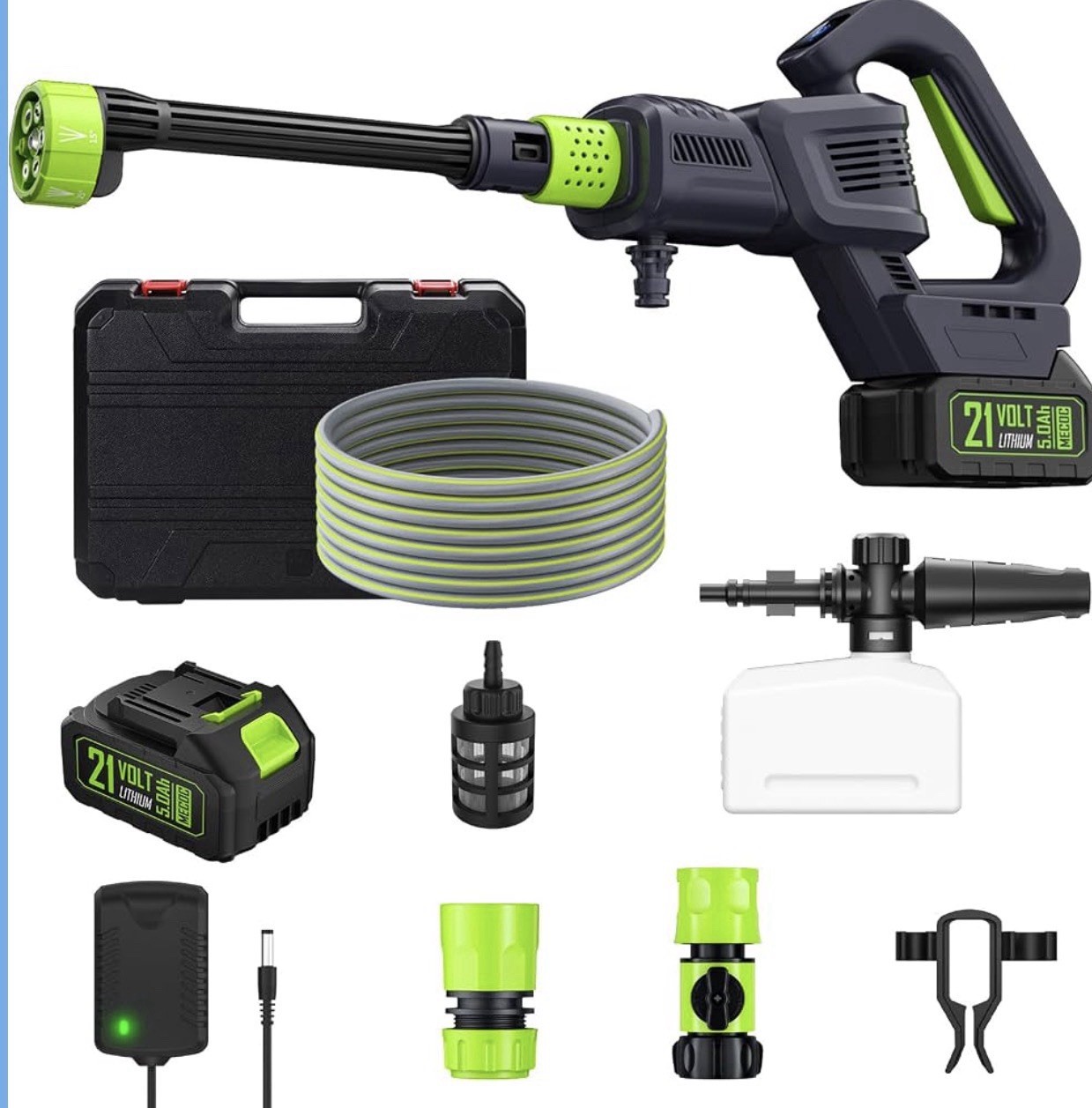 Cordless Pressure Washer, 1060 PSI Brushless Motor, Power Washer.