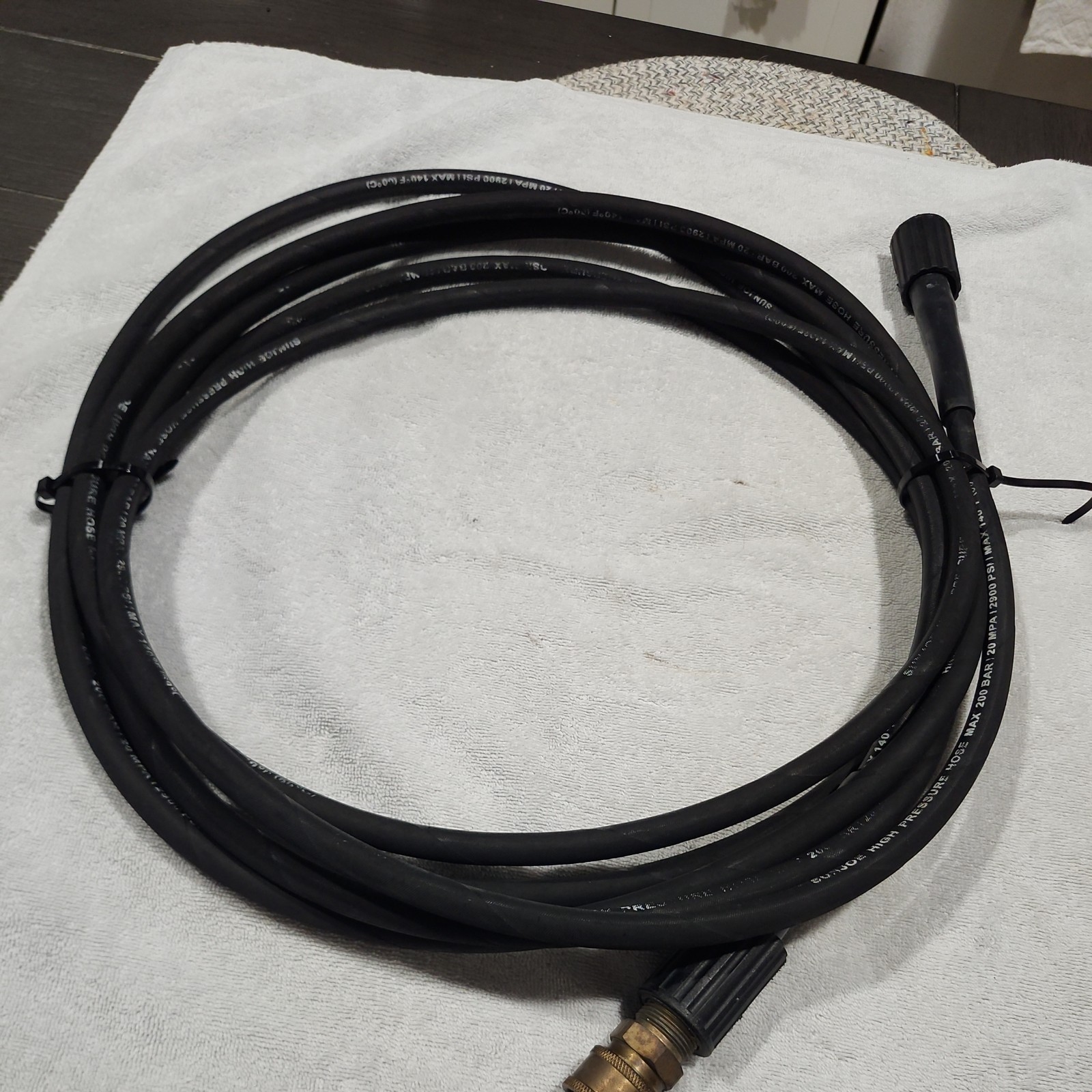 OEM Sun Joe High Pressure Washer Hose SPX3000 2900 PSI Used M22 15mm 20ft
