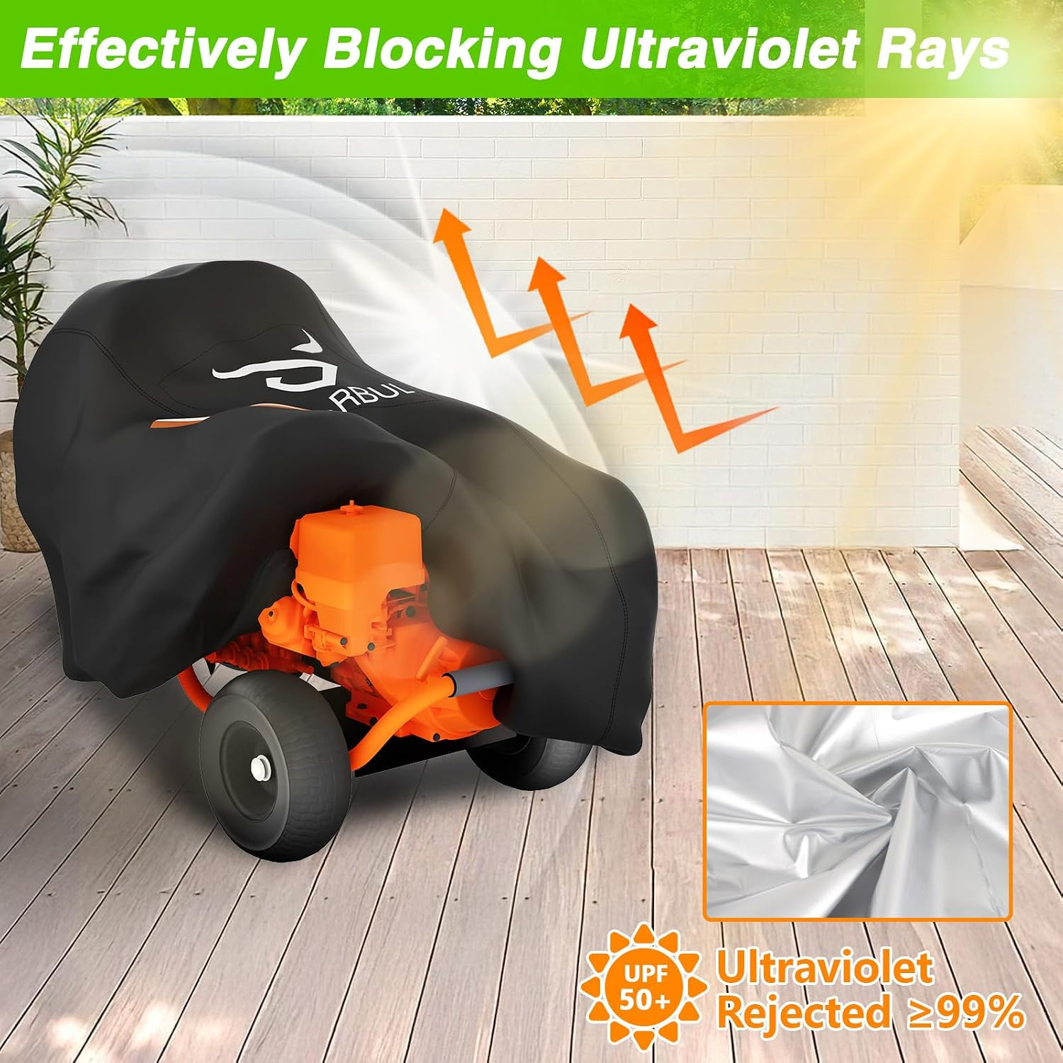 EVRBUL Universal Pressure Washer Cover, Heavy Duty 420D Waterproof Pressure Wash