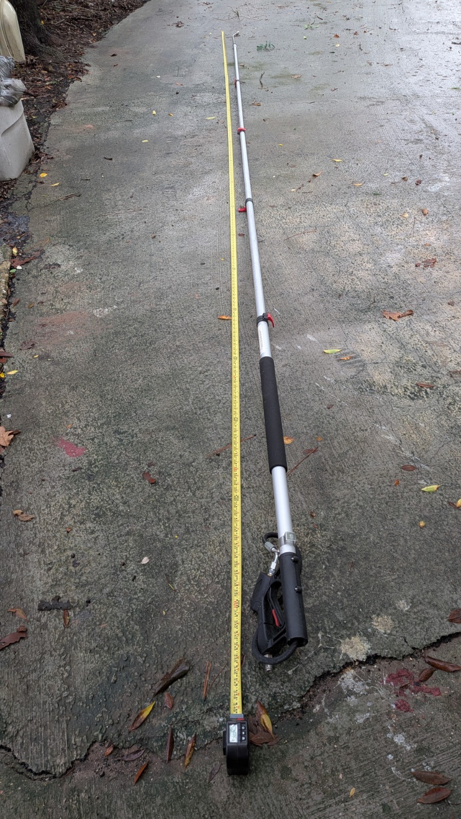 21 FT ~Pressure Washer Telescoping Aluminum Wand w/ Nozzle for Roof Fence Window