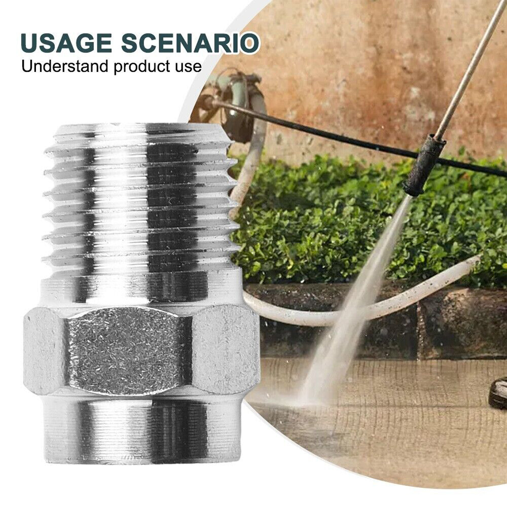 Thread Spray Nozzle 1/4″ Male NPT 4000PSI Spiral Nozzle Pressure Washer Cleaner