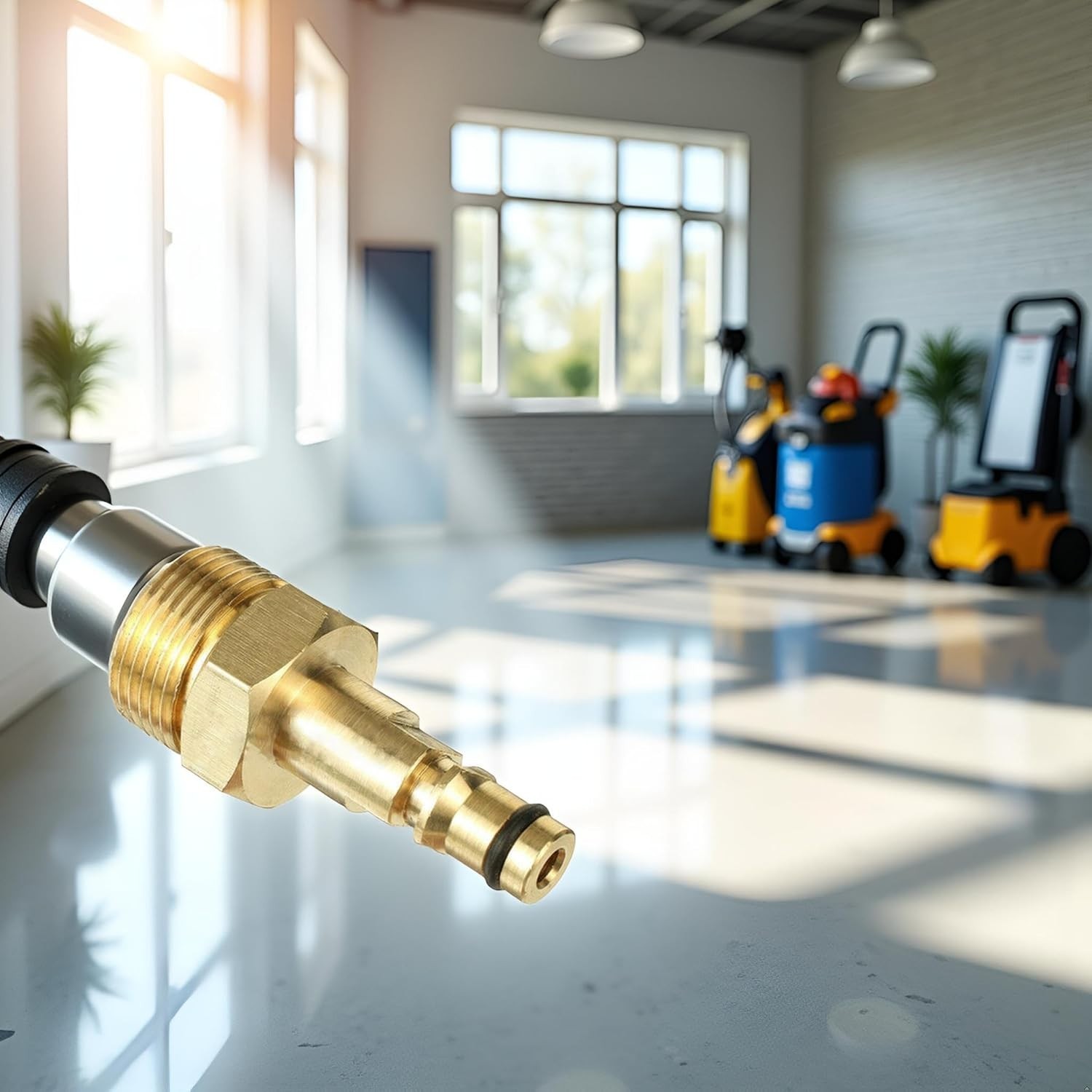 Universal M22 Pressure Washer Hose Connector – Gold-Plated Quick Connect Design