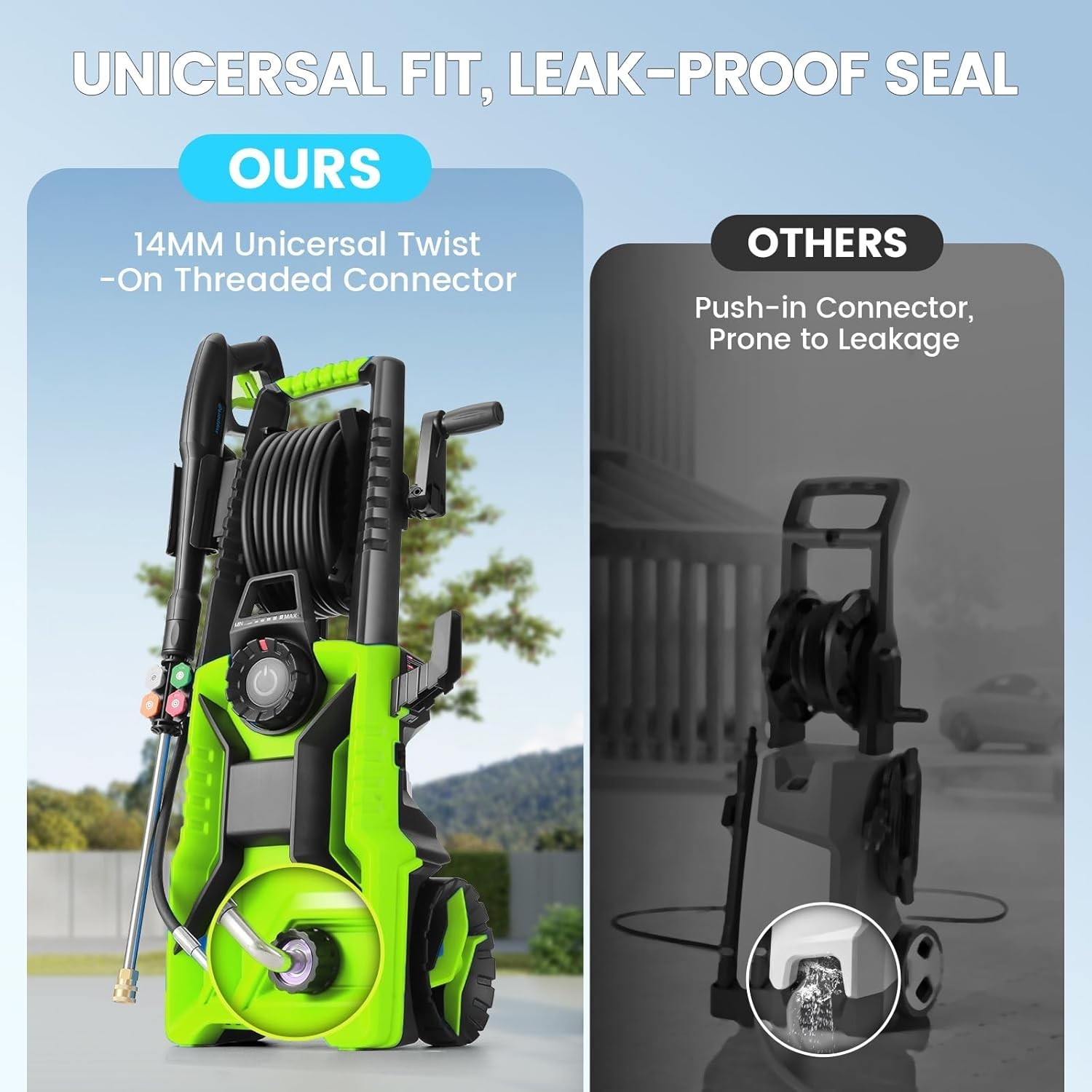 5000 PSI Adjustable Electric Pressure Washer, 2026 New Power Washer Pressure Adj
