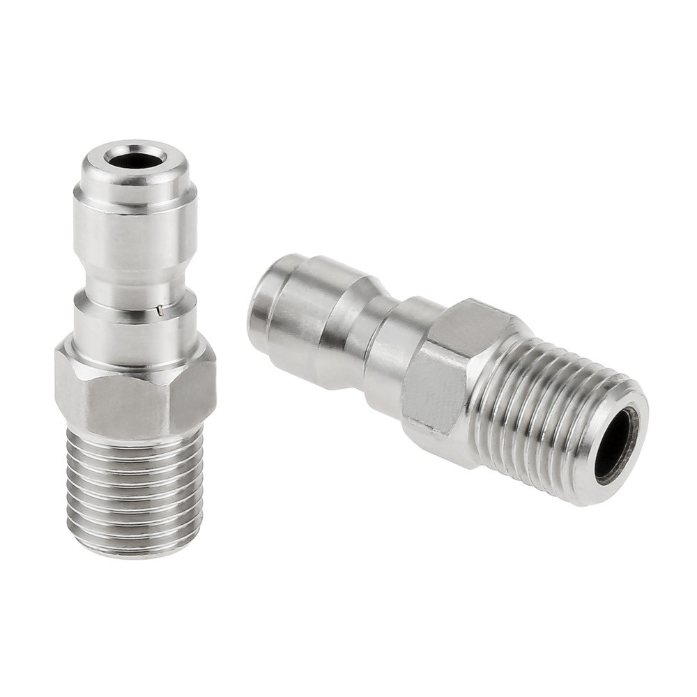 2 Pack 1/4 Quick Connect Fittings High Pressure Washing Nozzle Adapter Coupler