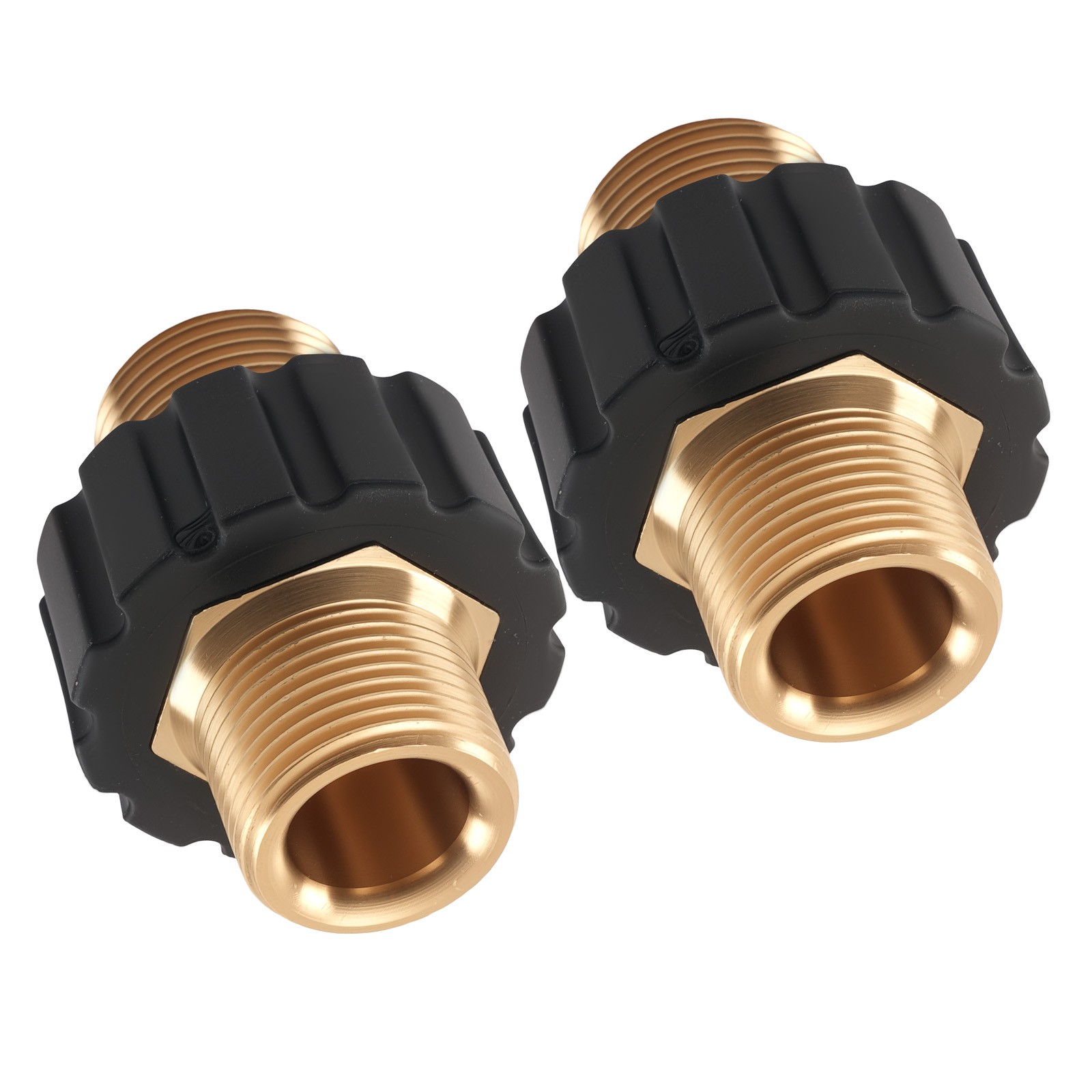Heavy Duty Pressure Washer Brass Adapter M22 14mm Male to Male 2Pack New