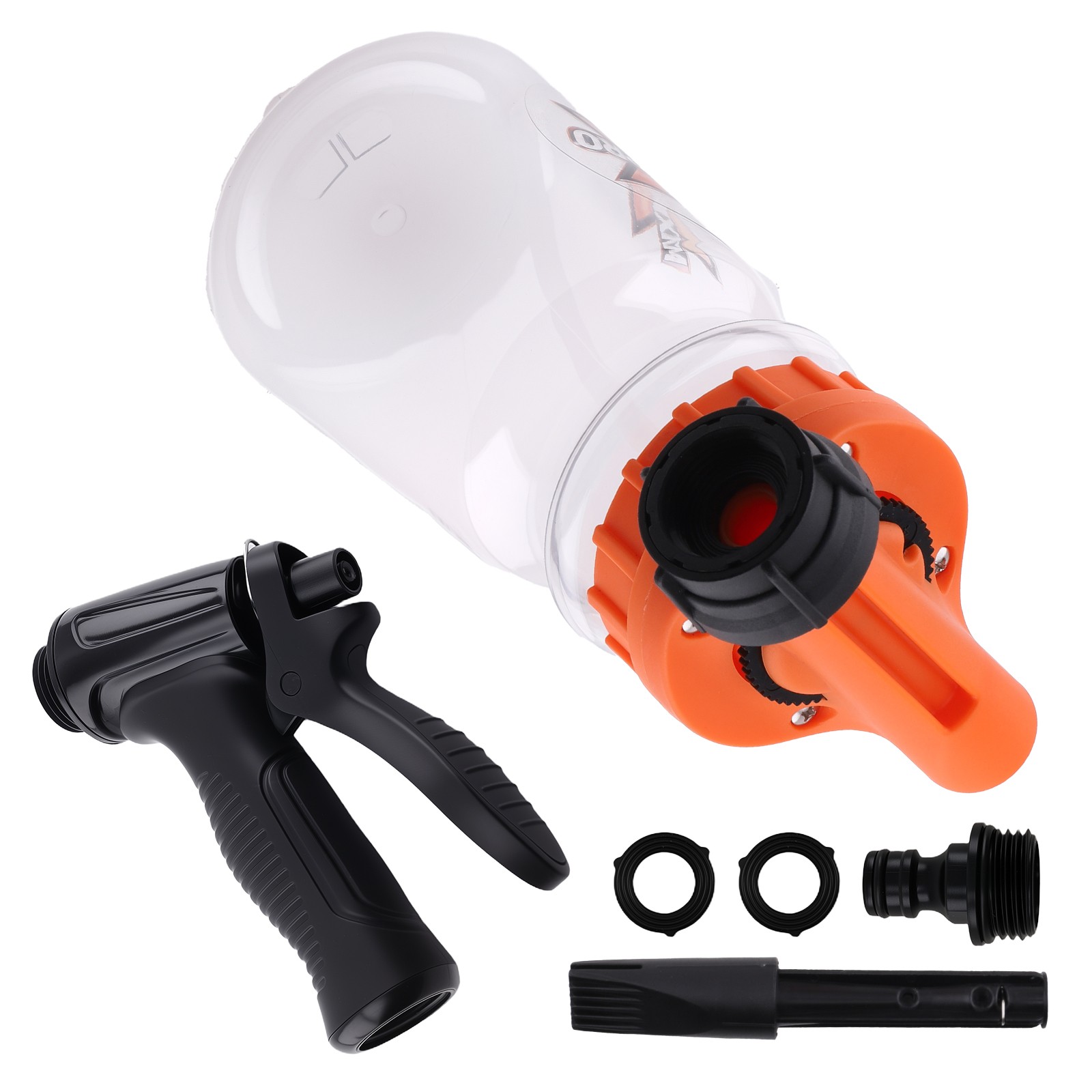 1L Snow Foam Lance Cannon for Car Wash Adjustable Garden Hose Quick Connect