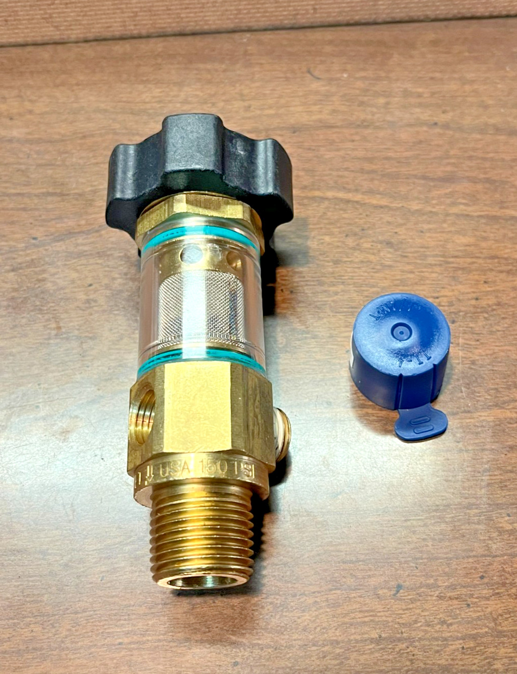 Pressure Washer Inlet Filter 3/4″ Garden Hose 1/2″ NPT Screen 1/4″ Bypass Brass