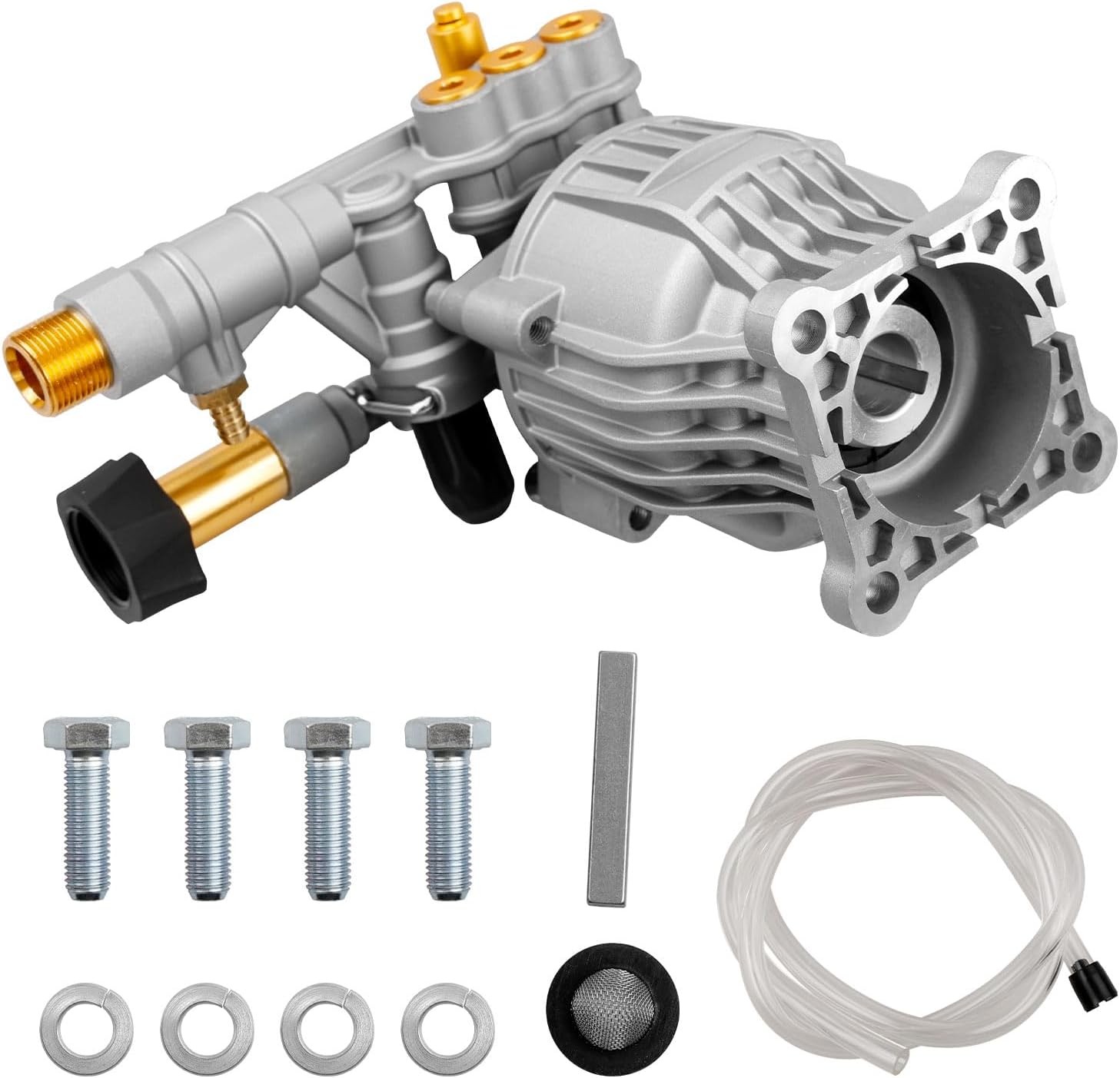90028 Horizontal Pressure Washer Pump Kit Aluminum 2.4 GPM 3300 PSI Power 3/4″
