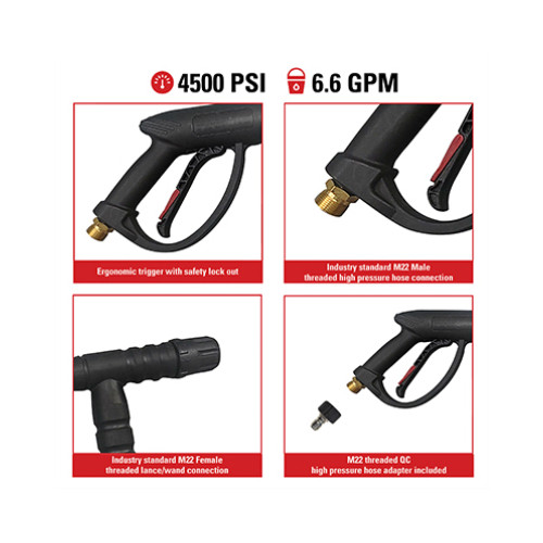 Simpson 80148 Universal Pressure Washer Spray Gun with Side Assist Handle –