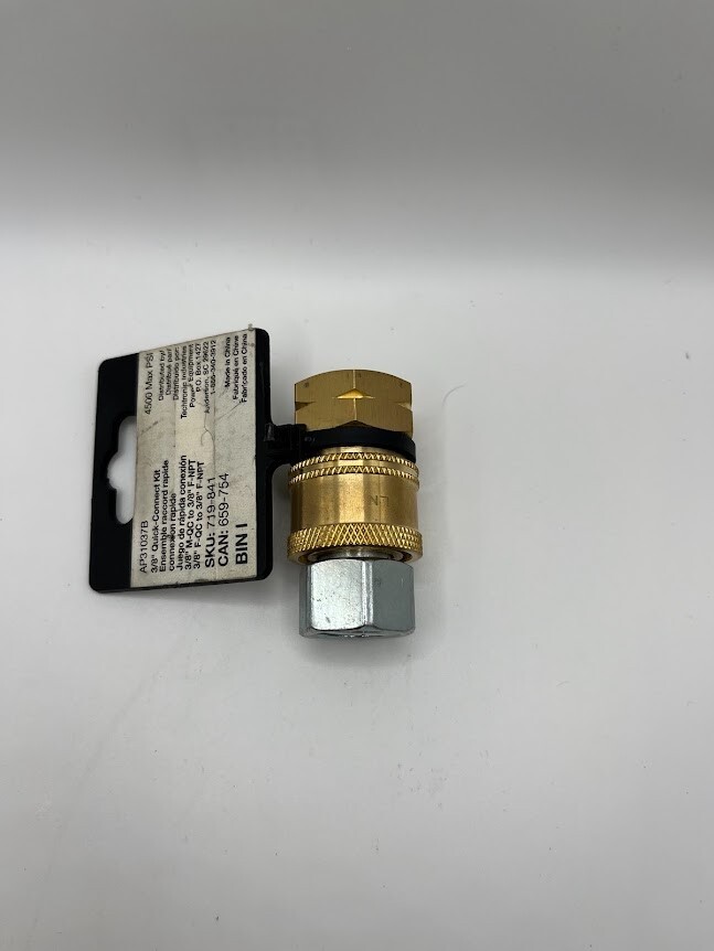 Powercare 3/8 in. Male Quick-Connect x Female NPT Kit for Pressure Washer