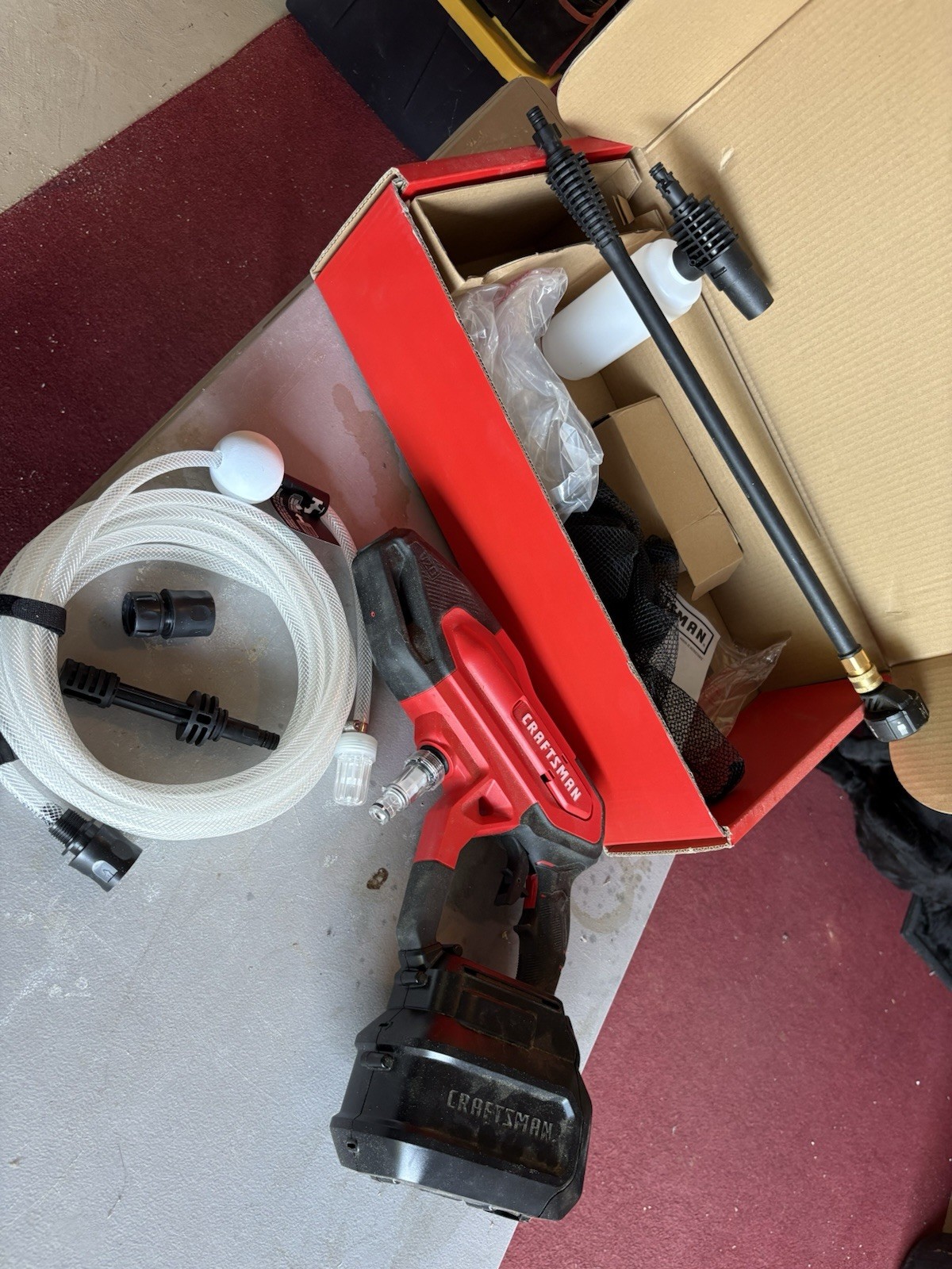 Craftsman V20 20V 350 PSI Cold Water Cordless Pressure Washer Kit Quick Connect