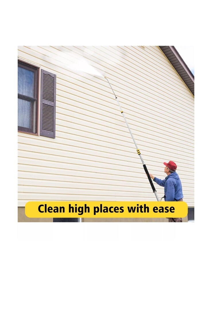 JANZ 24 FT Pressure Washer Telescoping Wand with Power Washer Extension Wands…