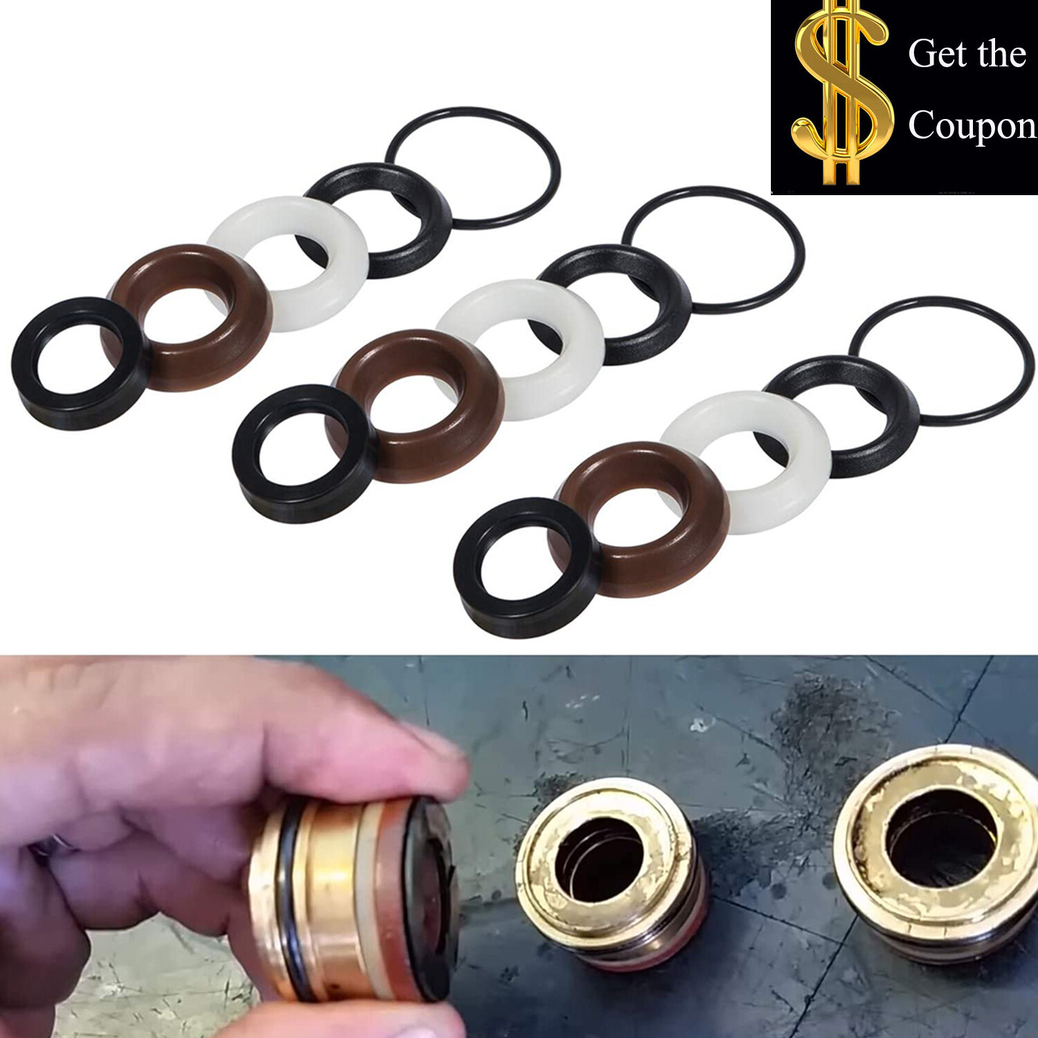 #5019006400 For Comet ZWD Seal Repair Packing Kit Pressure Washer Pump O-Rings