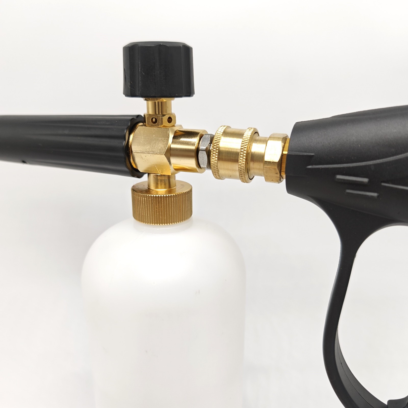 1/4″ Snow Foam Pressure Washer Gun Car Wash Soap Lance Cannon Spray Jet Bottle