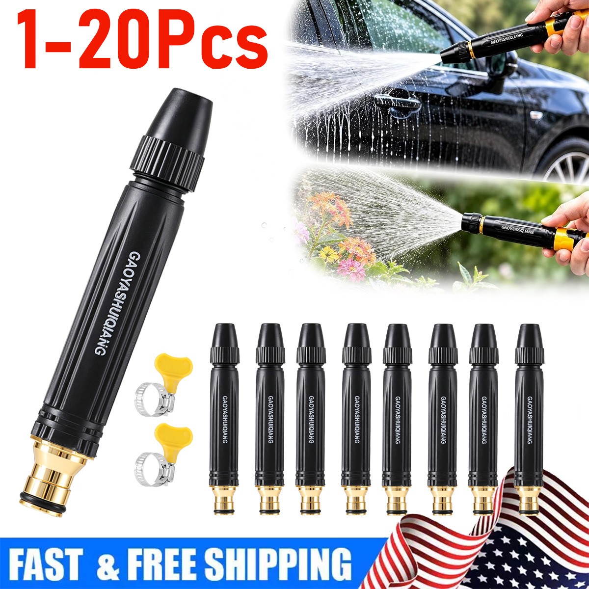 1-20PCS High Pressure Car Wash Water Gun Spray Nozzle Portable Washer for Auto