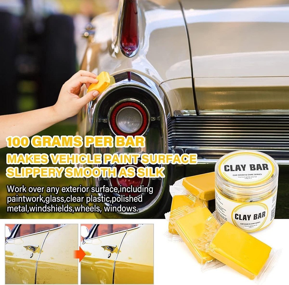 4 Pack 400g Car Clay Bar Auto Detailing Magic Wash Cleaner Premium Grade