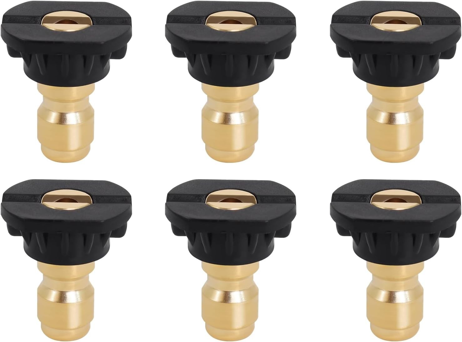 Up to 4000 PSI Pressure Washer Nozzles, 6-Pack 65-Degree Stainless Steel Tips