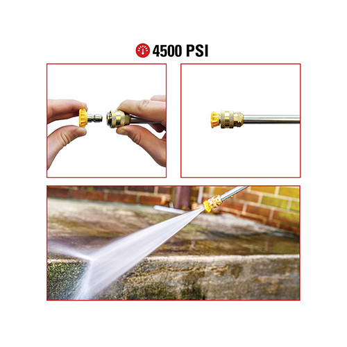 Simpson 80146 Universal Pressure Washer Replacement Nozzles, Up to 4500 PSI –