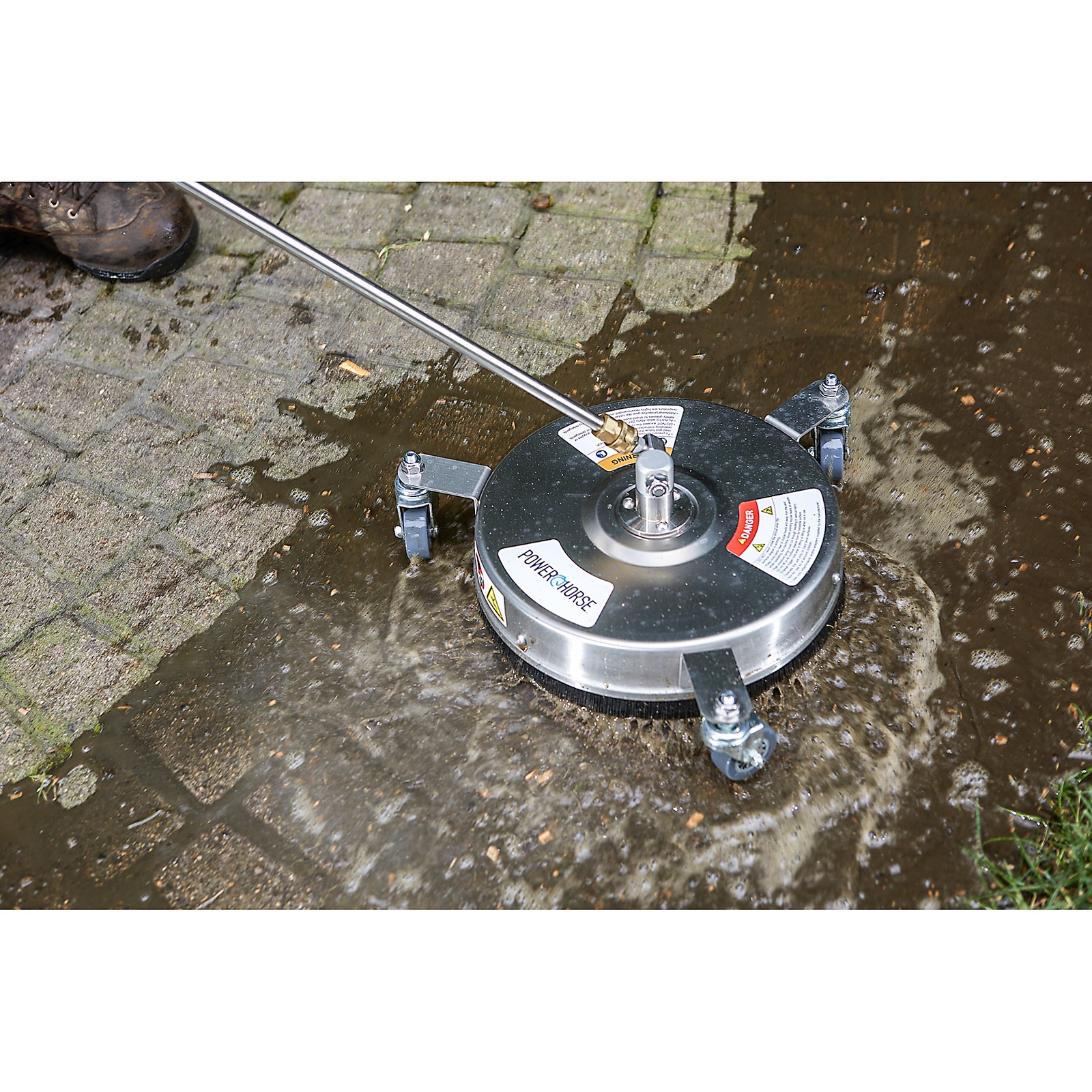 Powerhorse 12in. Pressure Washer Surface Cleaner, 4000 PSI, Stainless Steel