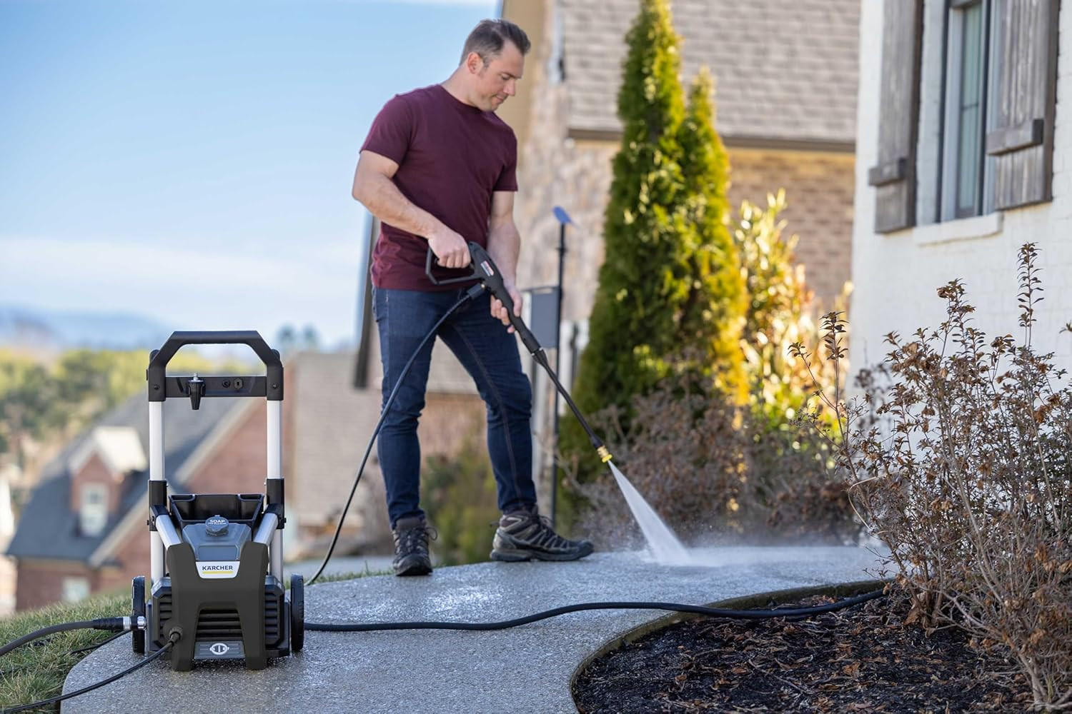 Kärcher Pressure Washer K1700B, CETA Certified, 3 Spray Nozzles, Detergent Tank,